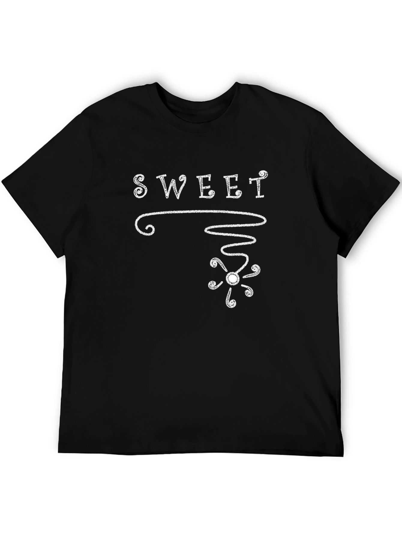 Black Sweet T-Shirt: Unique Graphic Tee view 5