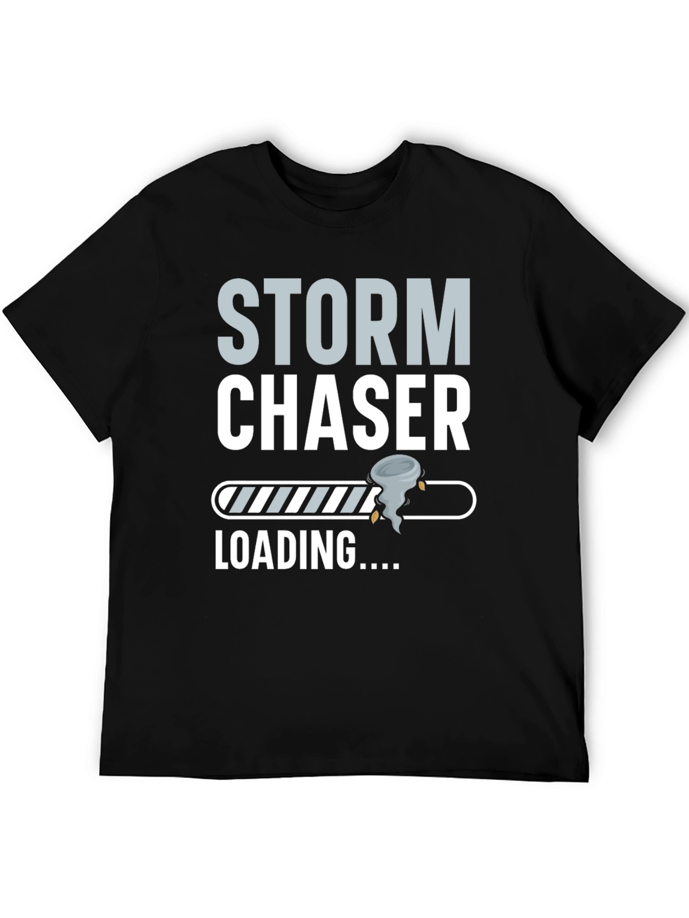 Black Storm Chaser Loading T-Shirt view 5