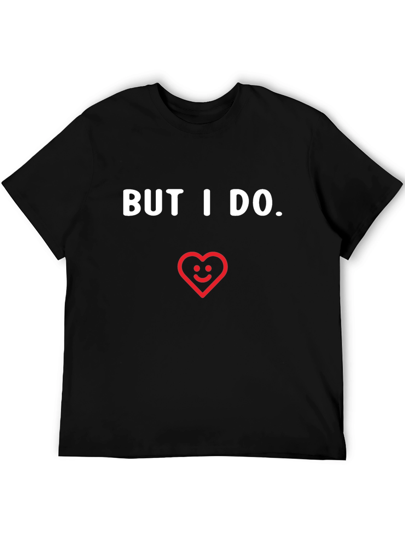 Black But I Do T-Shirt, Heart Graphic, Mens Short Sleeve Tee view 5