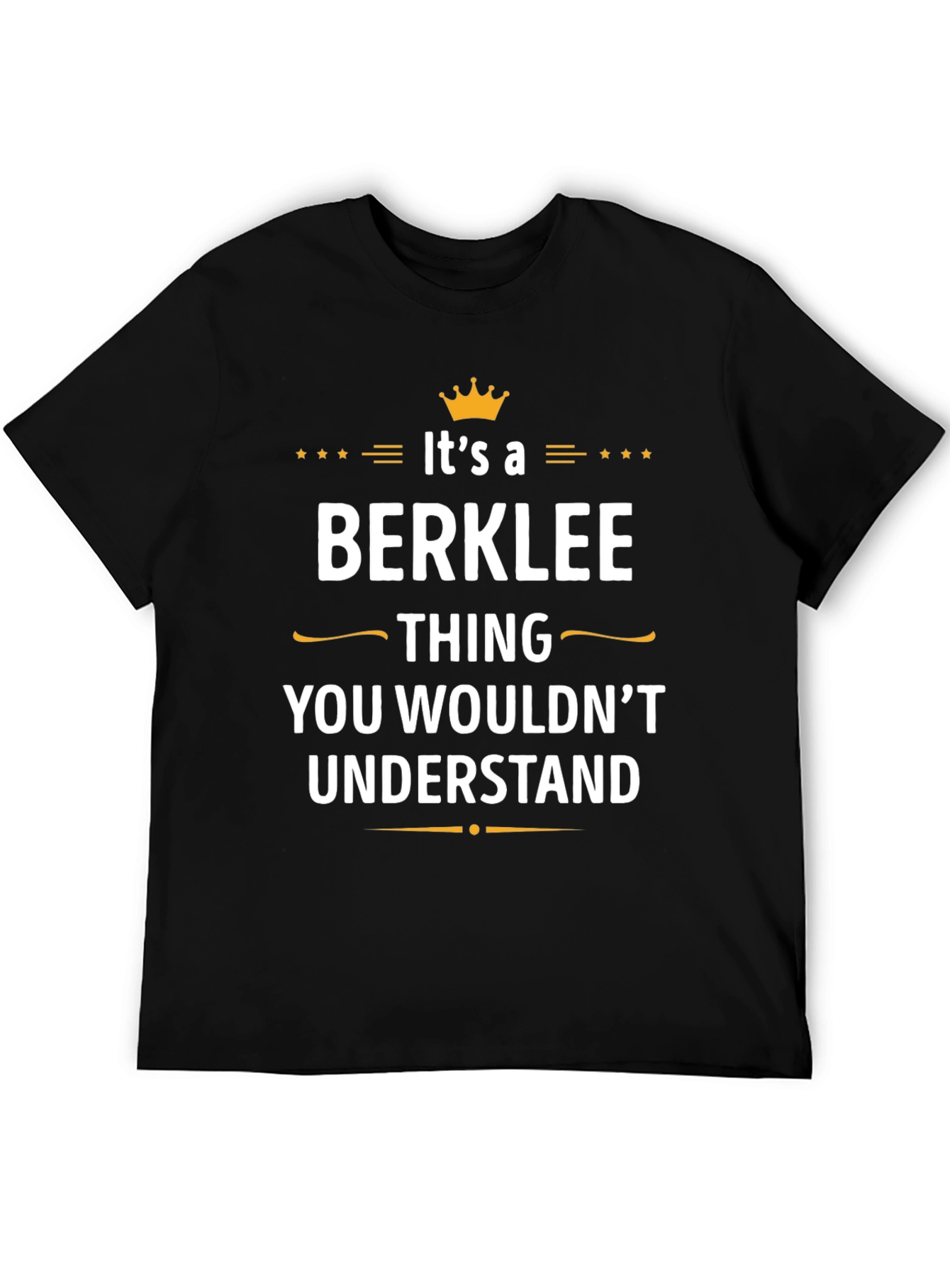 Black Berklee Thing T-Shirt - You Wouldn't Understand view 5