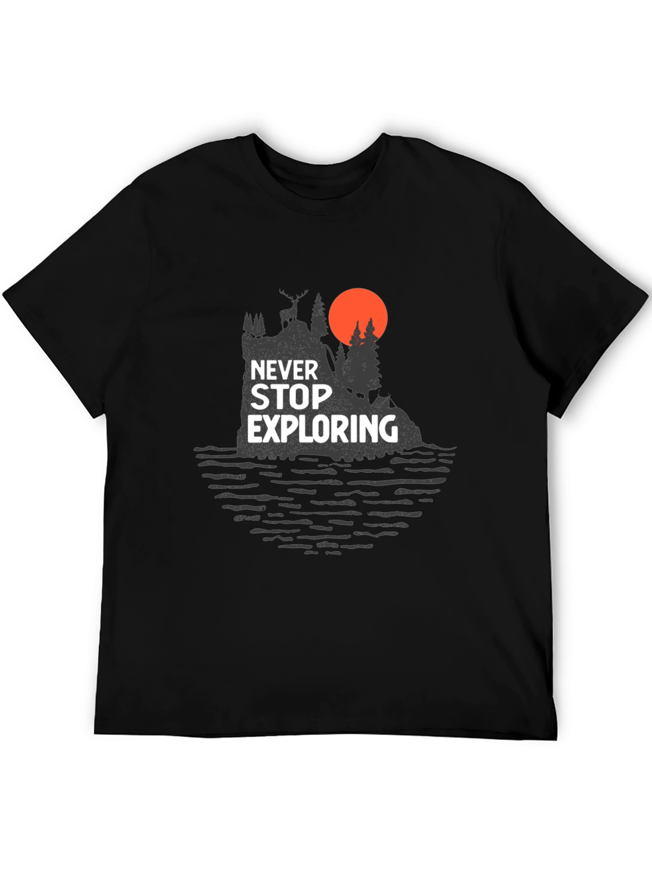 Black Never Stop Exploring Graphic Tee - Adventure Awaits view 5