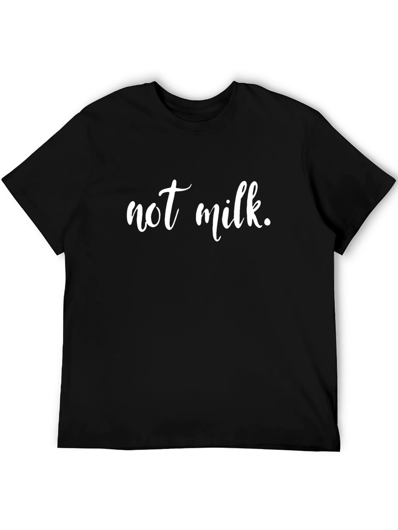Black Not Milk T-Shirt - Black Cotton Blend Tee view 5