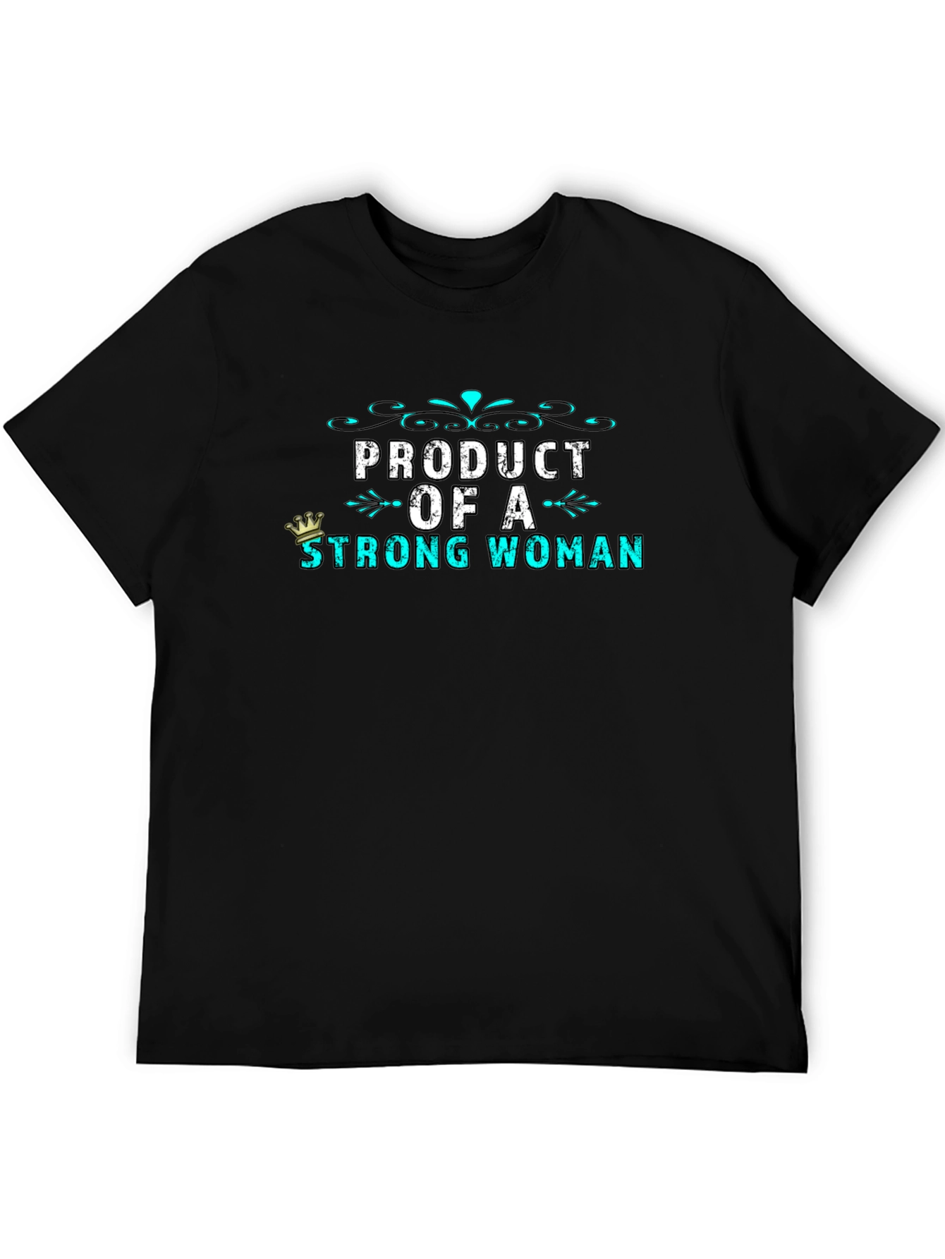 Black Product of a Strong Woman Graphic Tee view 5