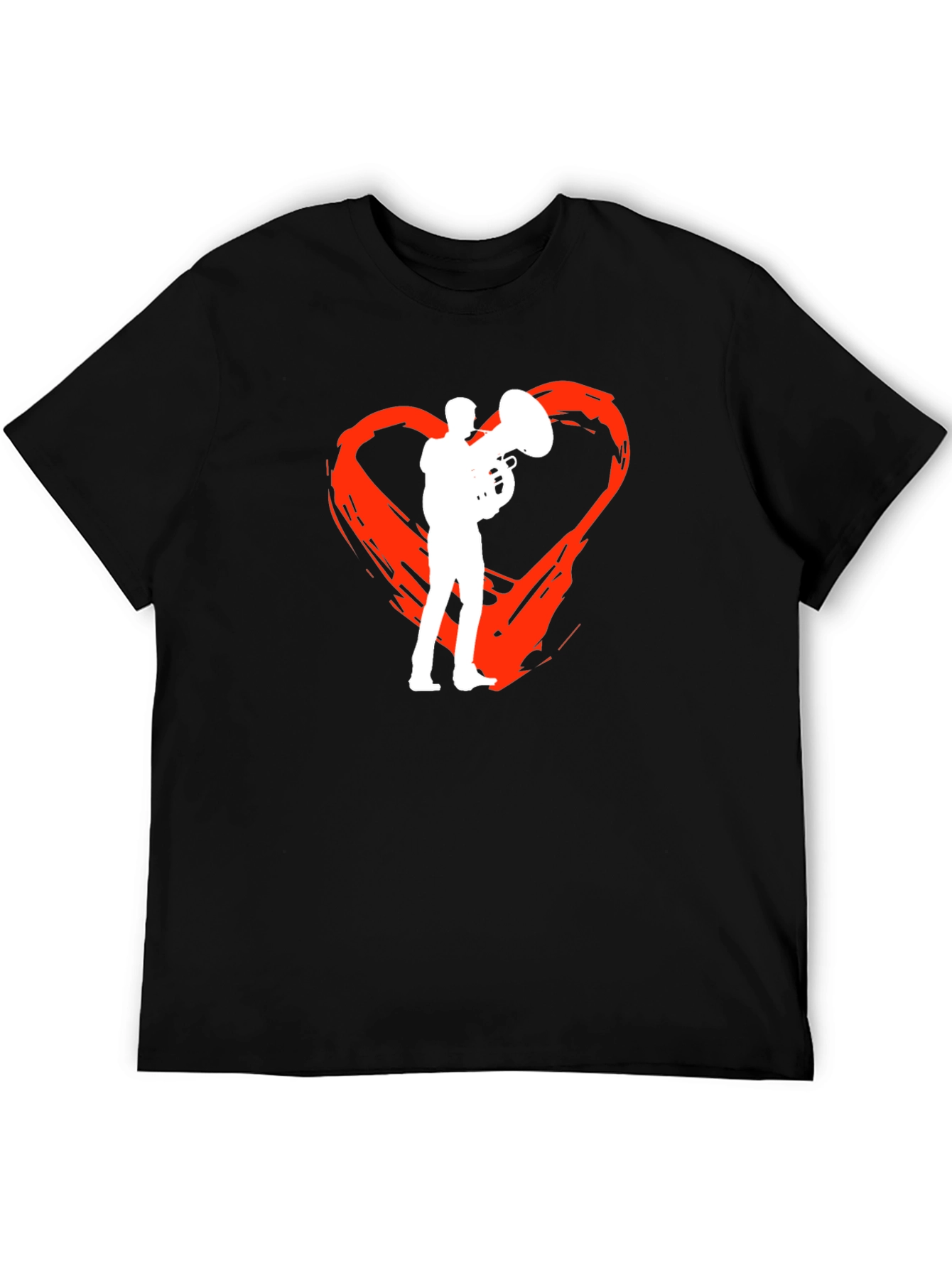 Black Tuba Heartbeat T-Shirt view 5