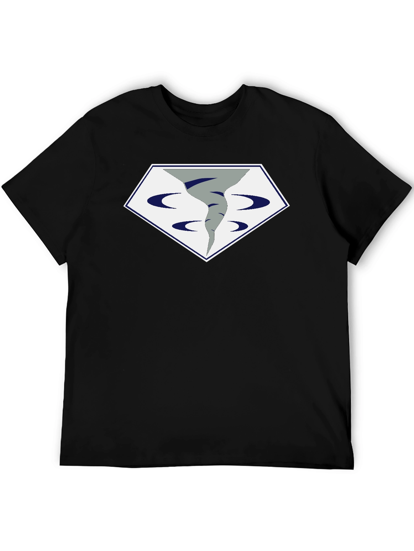 Black Tornado Graphic Black T-Shirt view 5