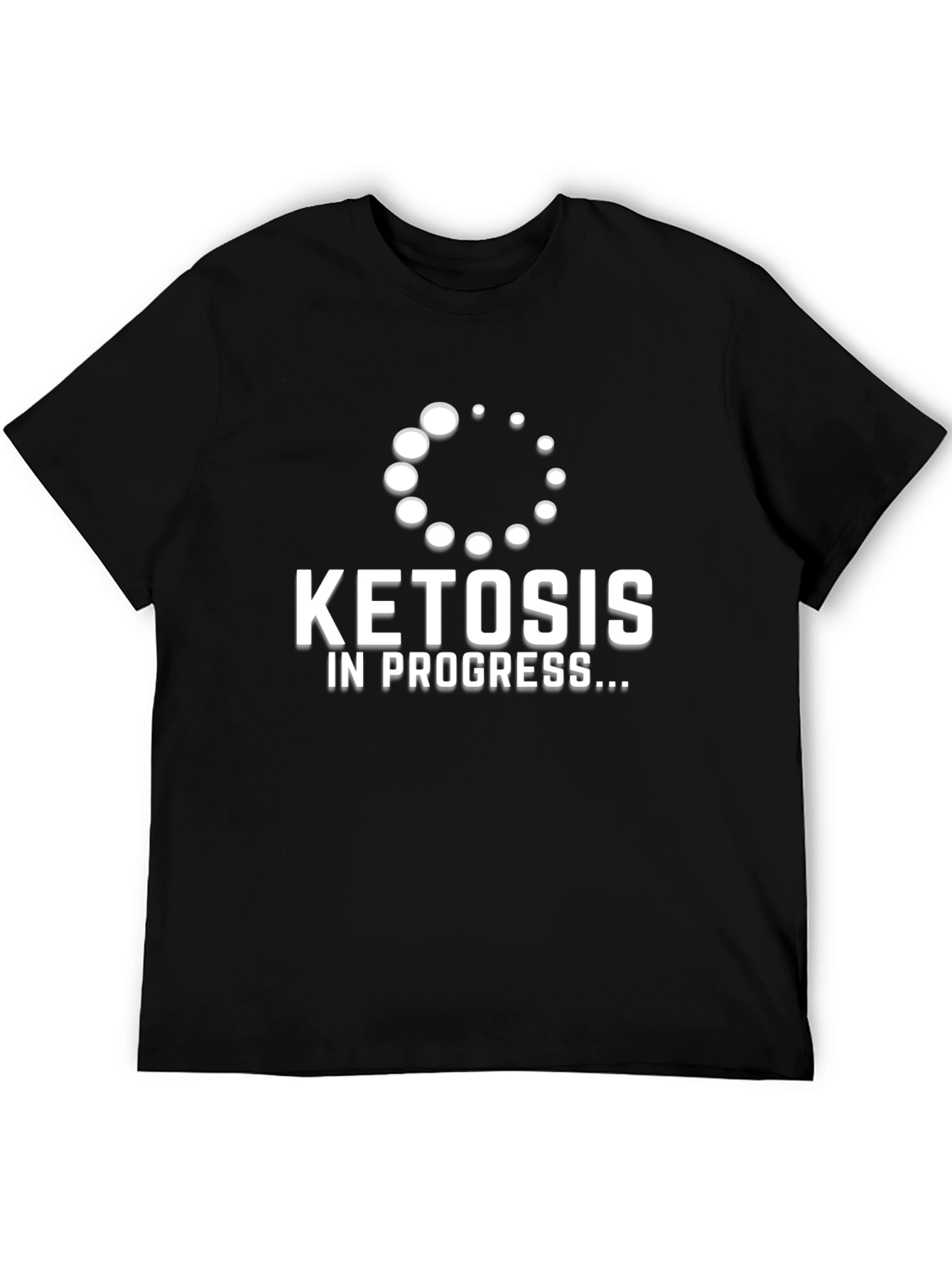 Black Ketosis in Progress T-Shirt, Keto Diet Apparel view 5