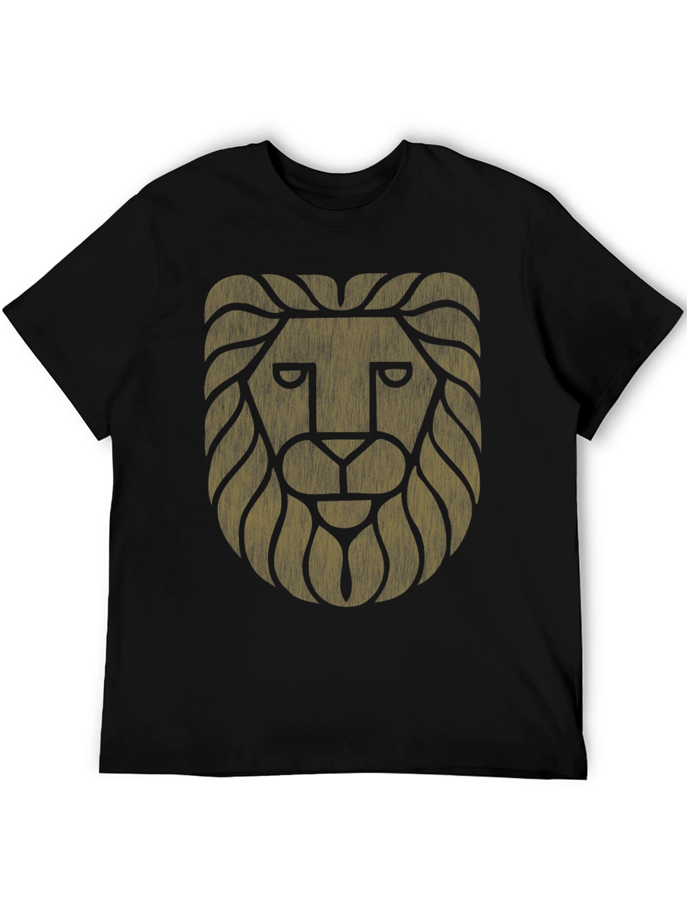 Black Lion Graphic Black T-Shirt - Mens Style view 5