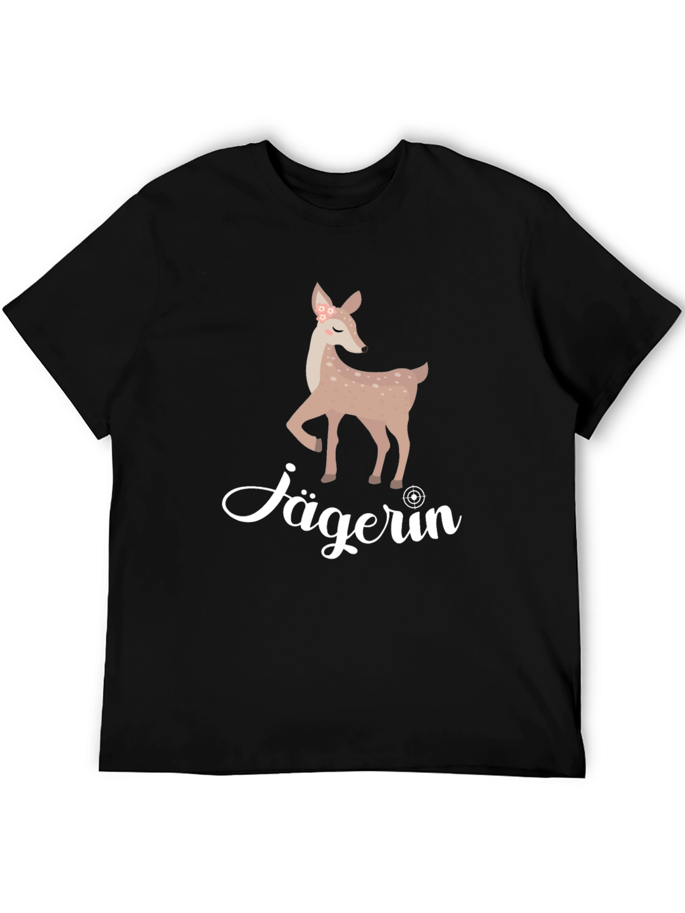 Jägerin Deer Graphic Tee - Black Cotton T-Shirt - 5