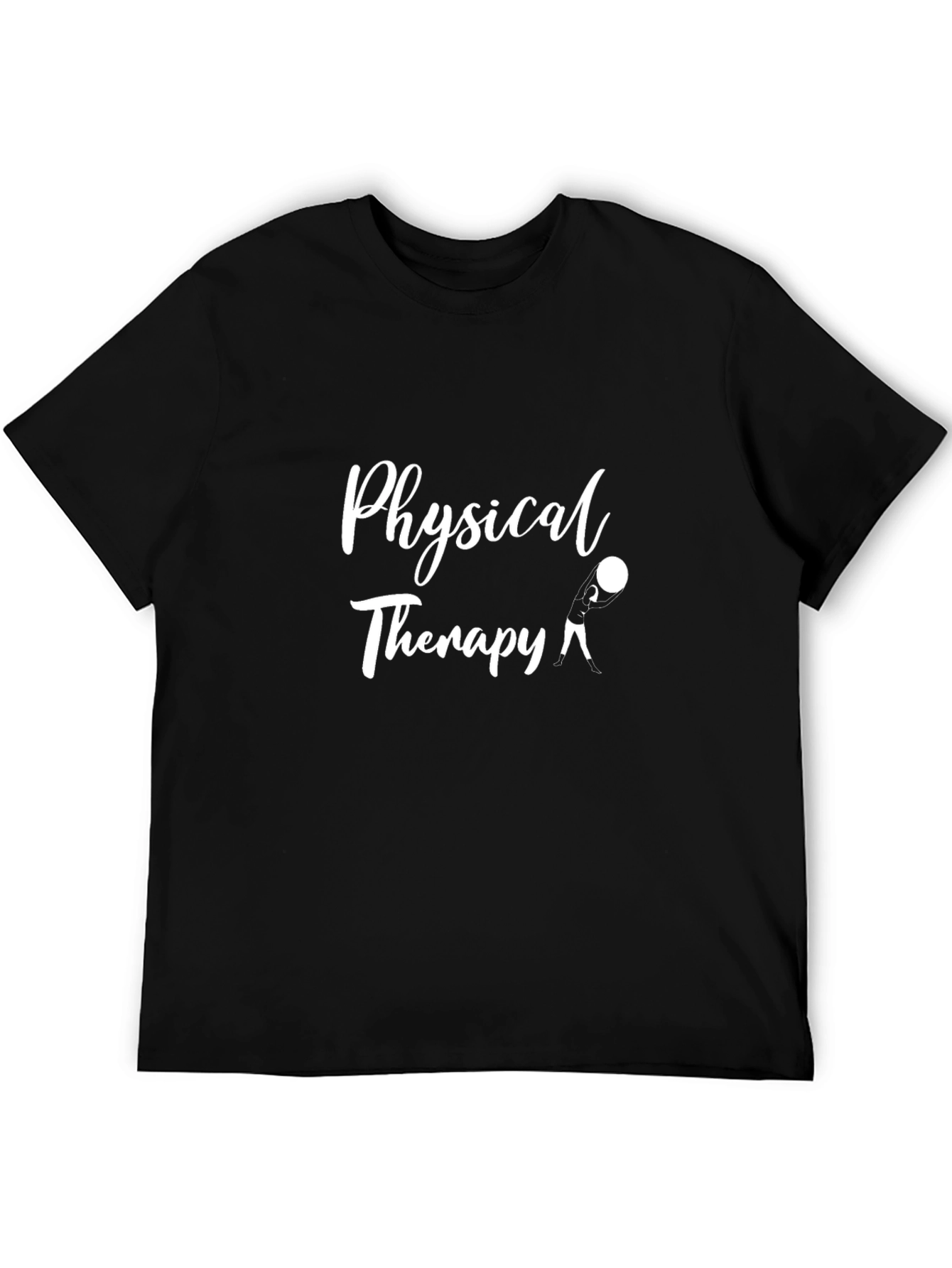Black Physical Therapy T-Shirt - Black, Casual Wear view 5