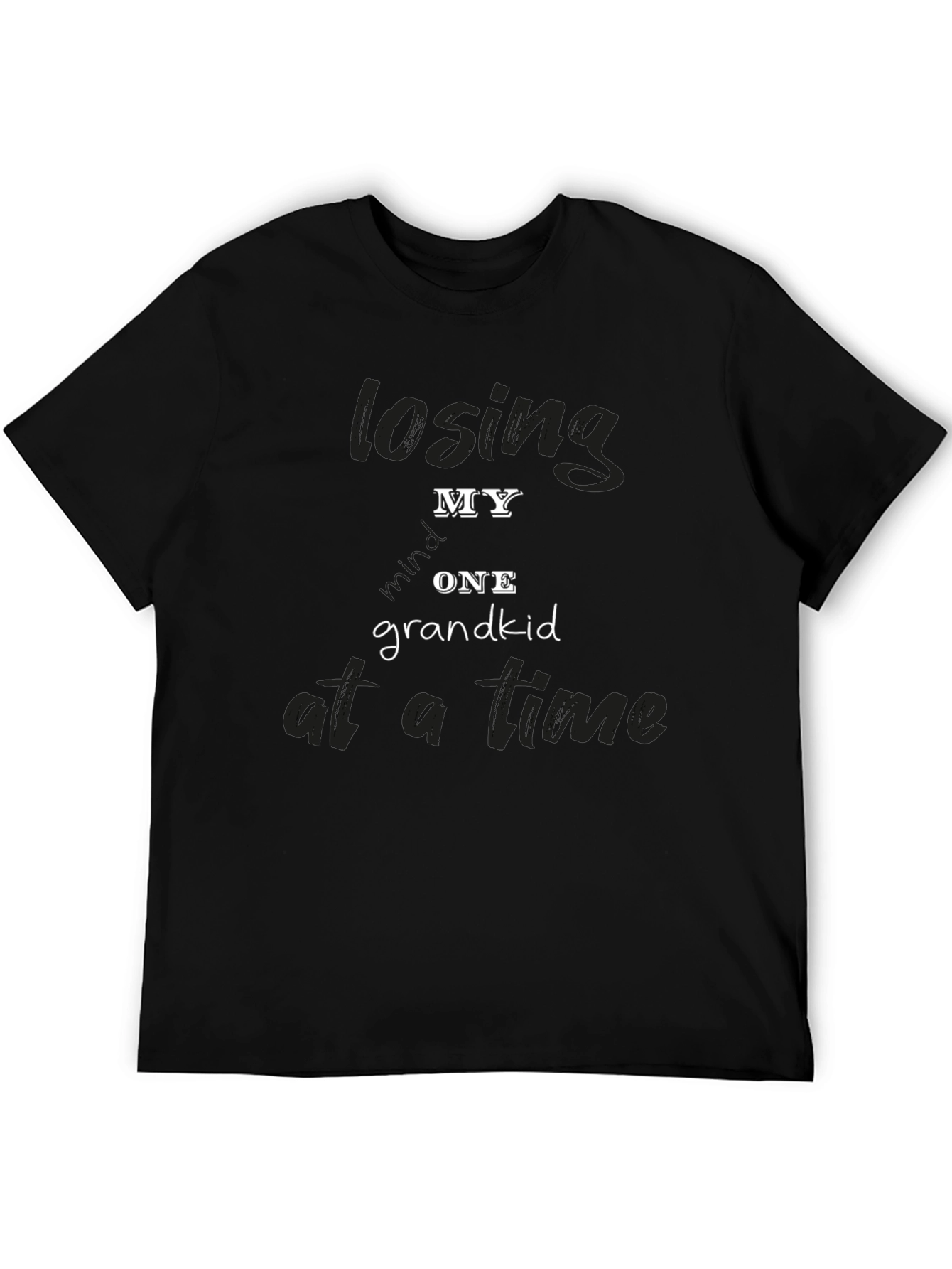 Black Losing My Grandkid One at a Time Black T-Shirt view 5