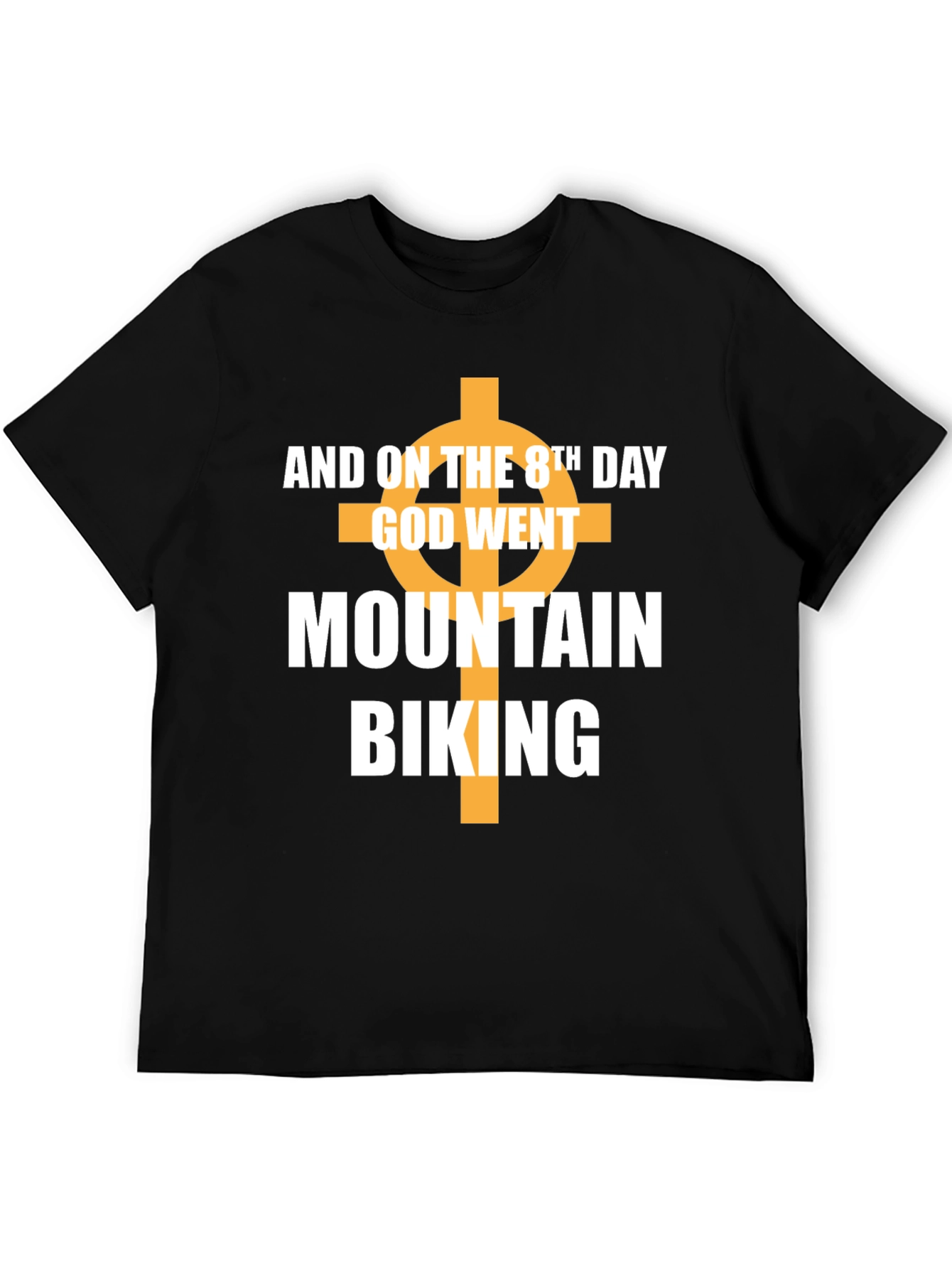 Black Mountain Biking Graphic Tee - "And on the 8th Day..." view 5