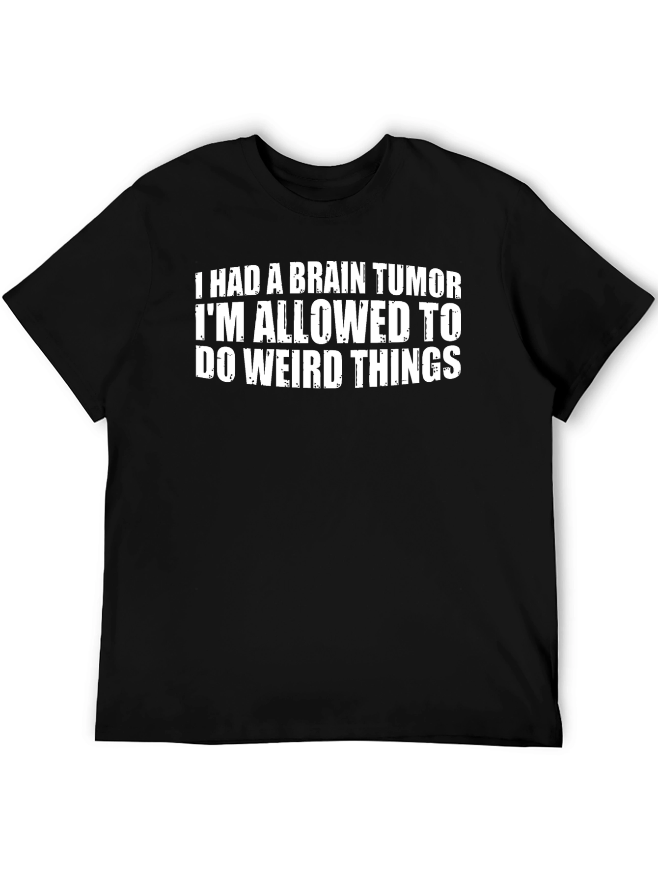 Black Brain Tumor Funny Novelty Graphic T-Shirt view 5