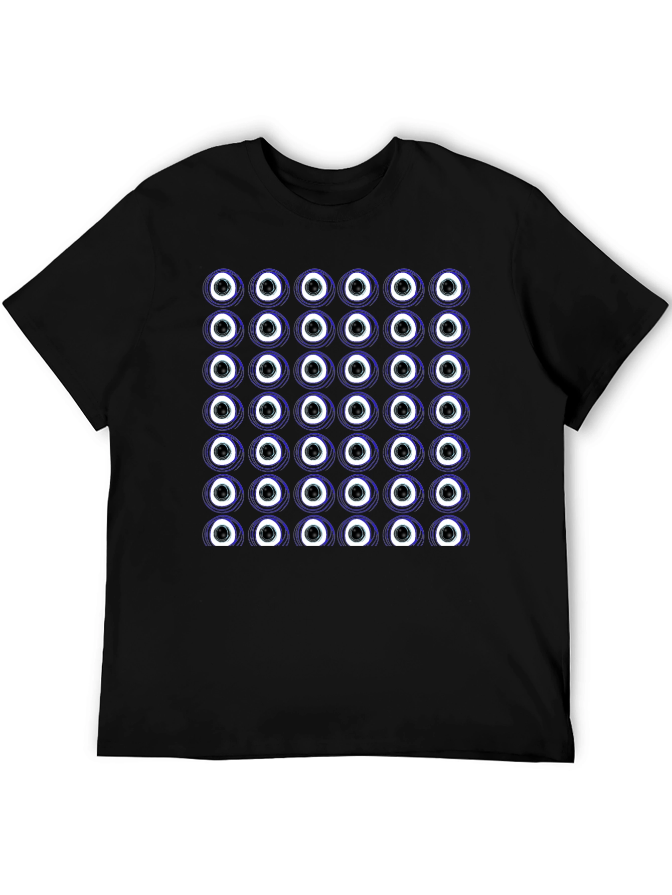 Black Eye Pattern Tee - Stylish Novelty Design view 5