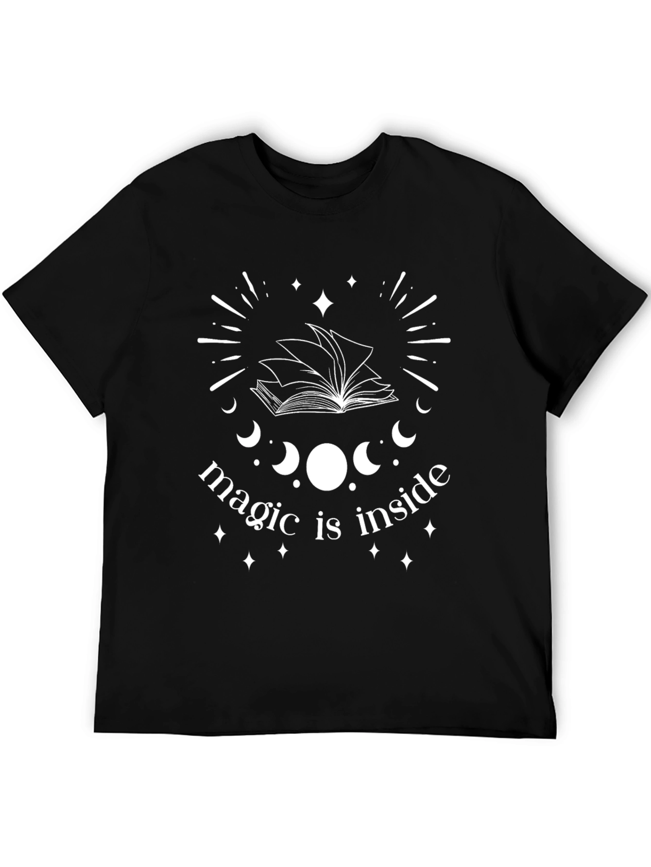 Black Magic Inside T-Shirt Book Lover Tee view 5