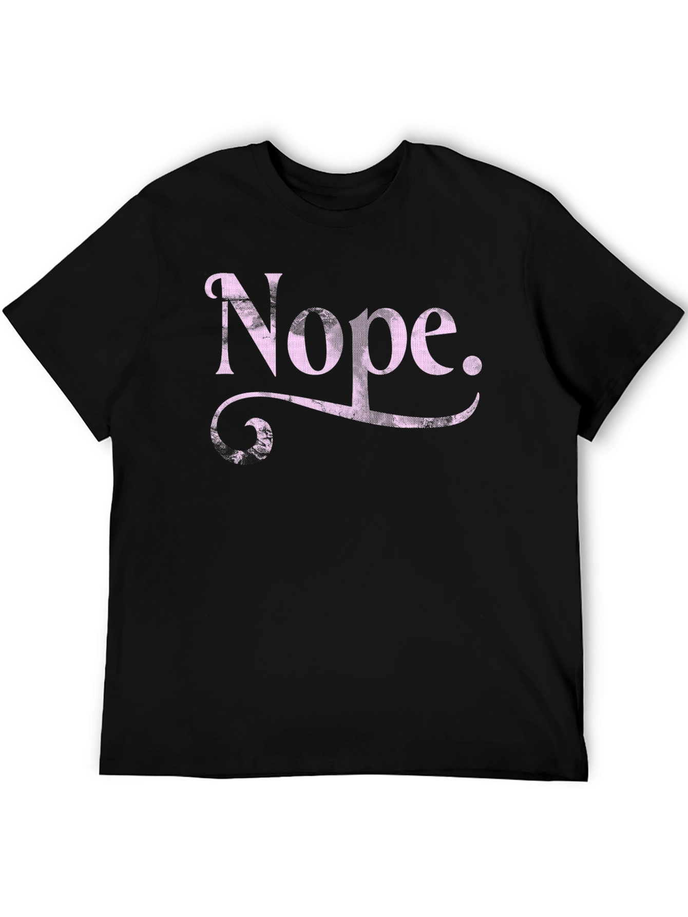 Black Nope Graphic Tee - Funny Sarcastic T-Shirt view 5
