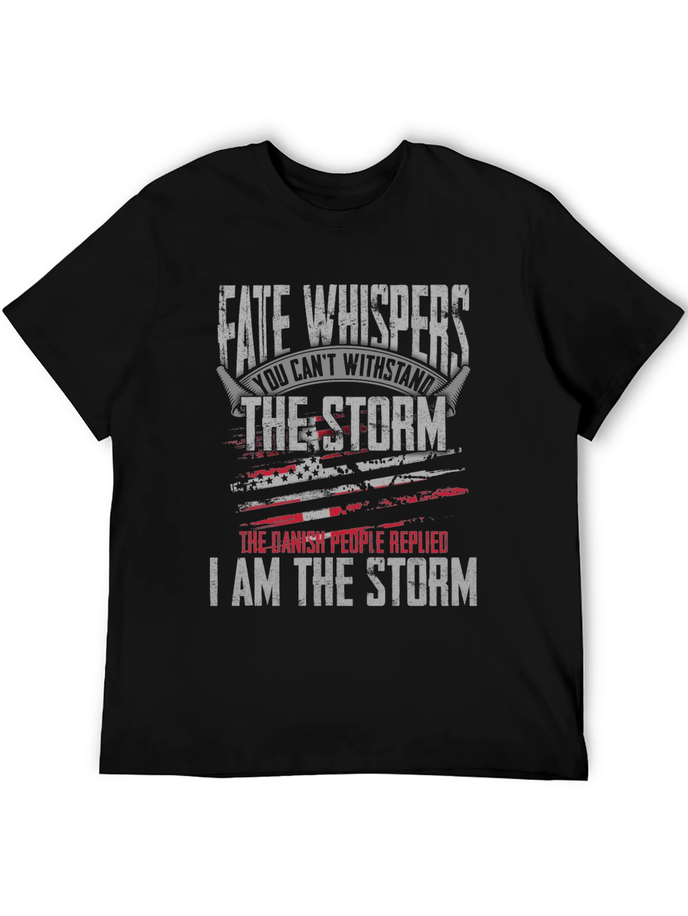Black Fate Whispers Storm T-Shirt view 5