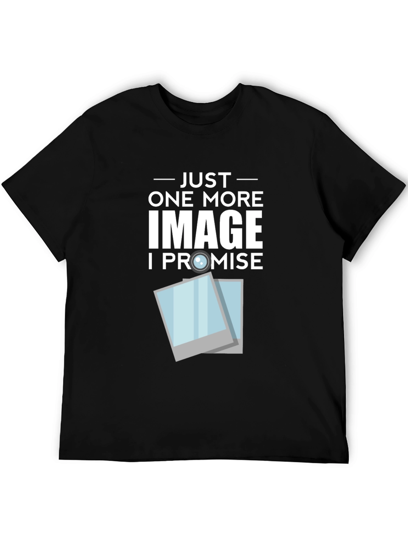 Black One More Image T-Shirt - Photography Tee view 5