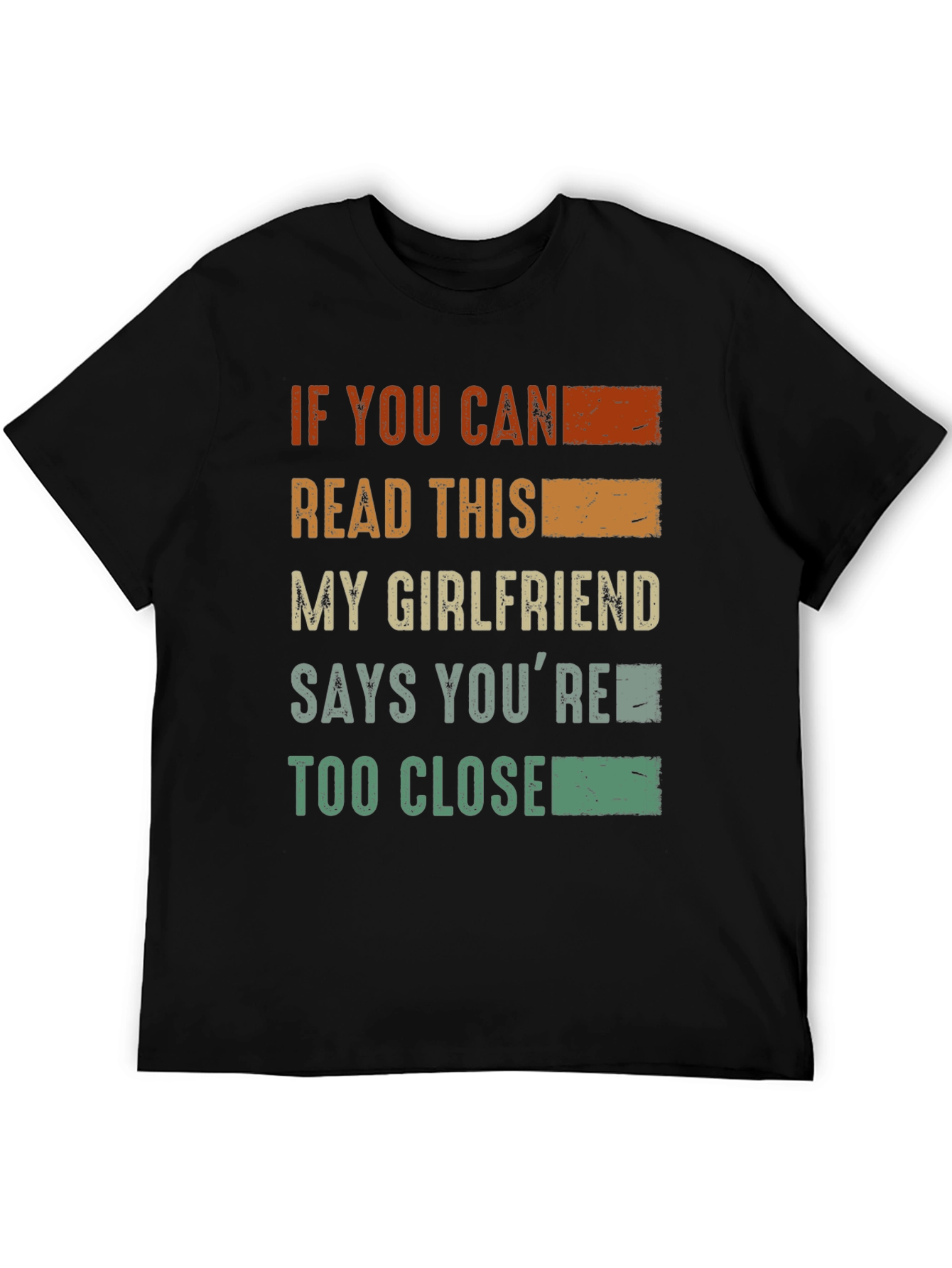 Black Funny Graphic T-Shirt - "If You Can Read This..." view 5
