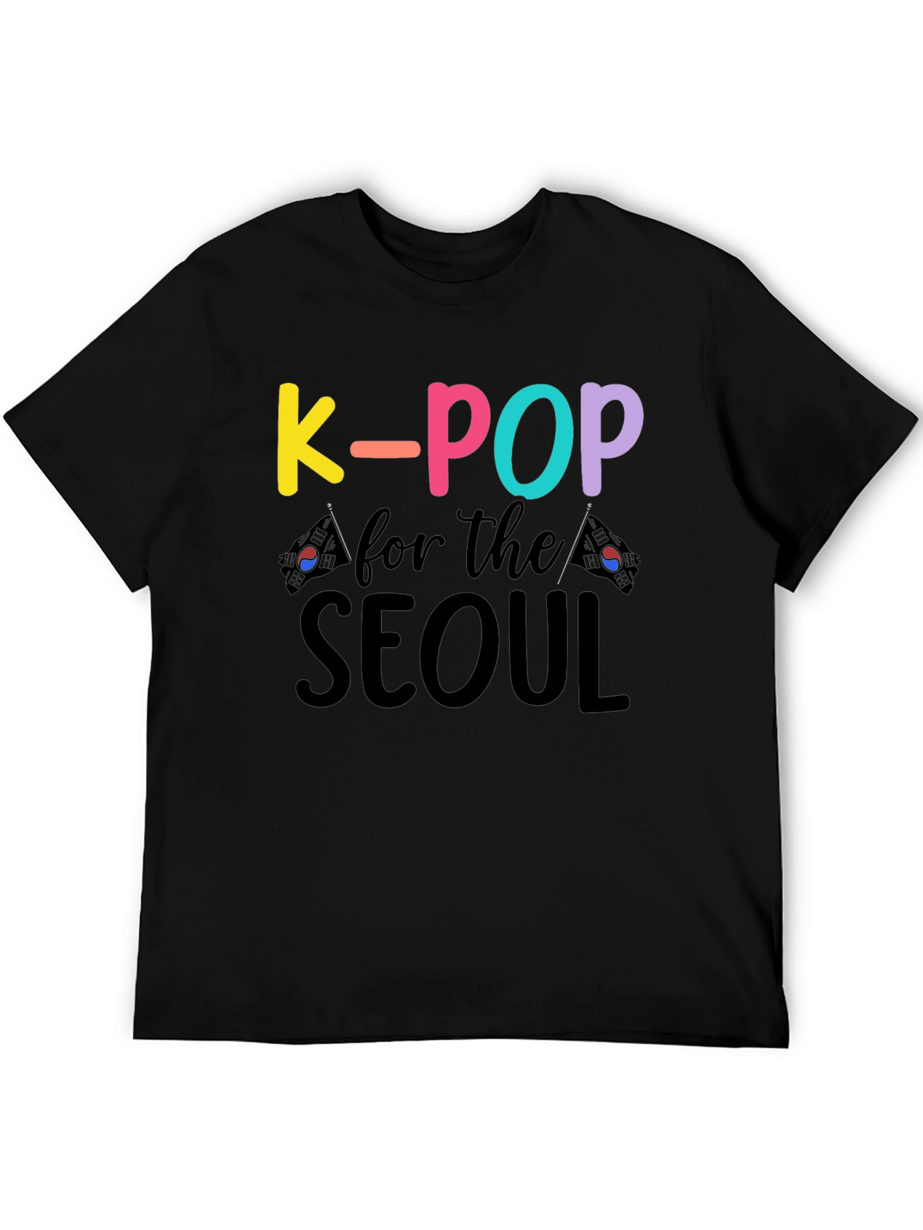 Black K-Pop for the Seoul T-Shirt view 5