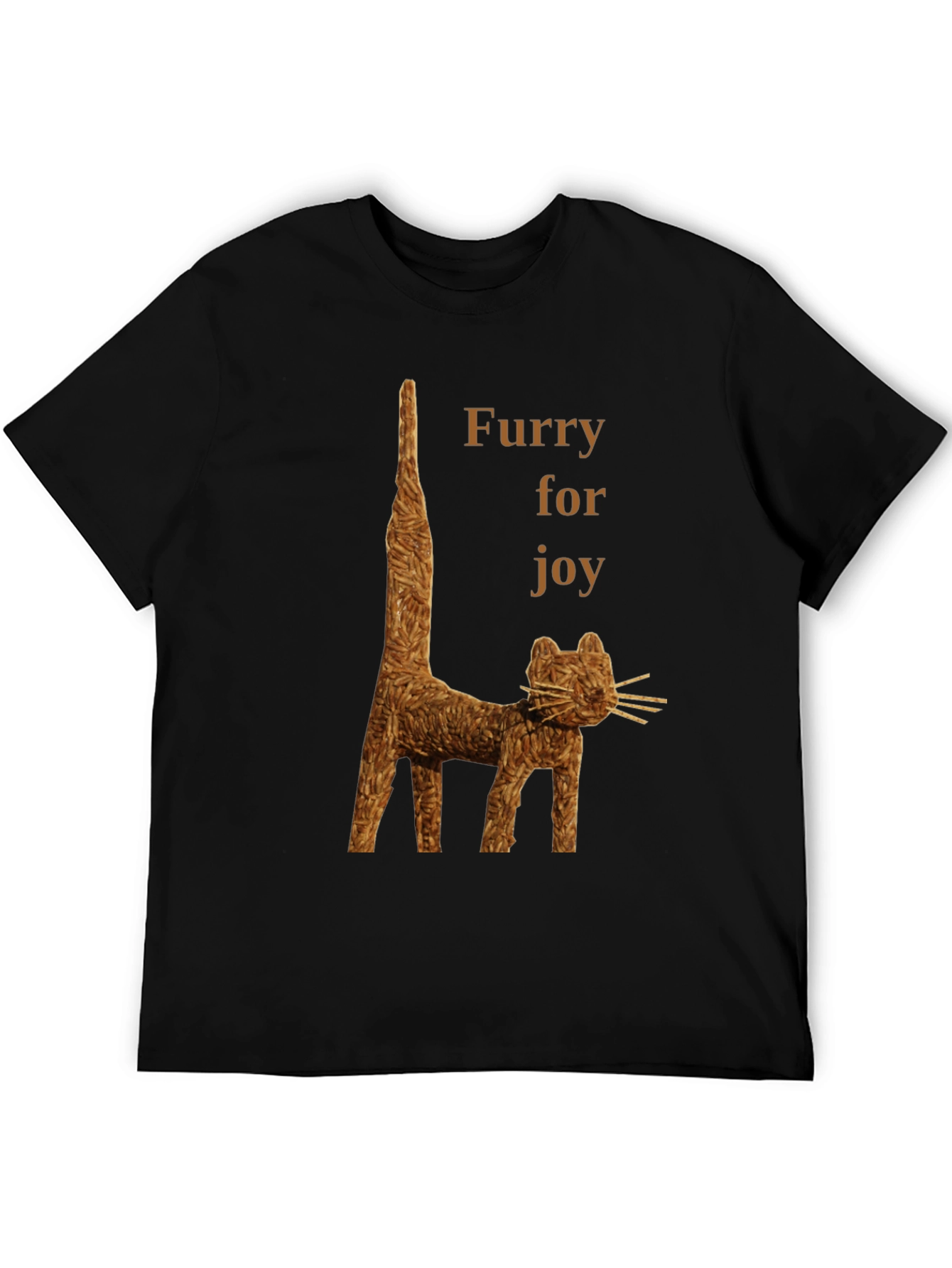 Black Furry for Joy T-shirt view 5