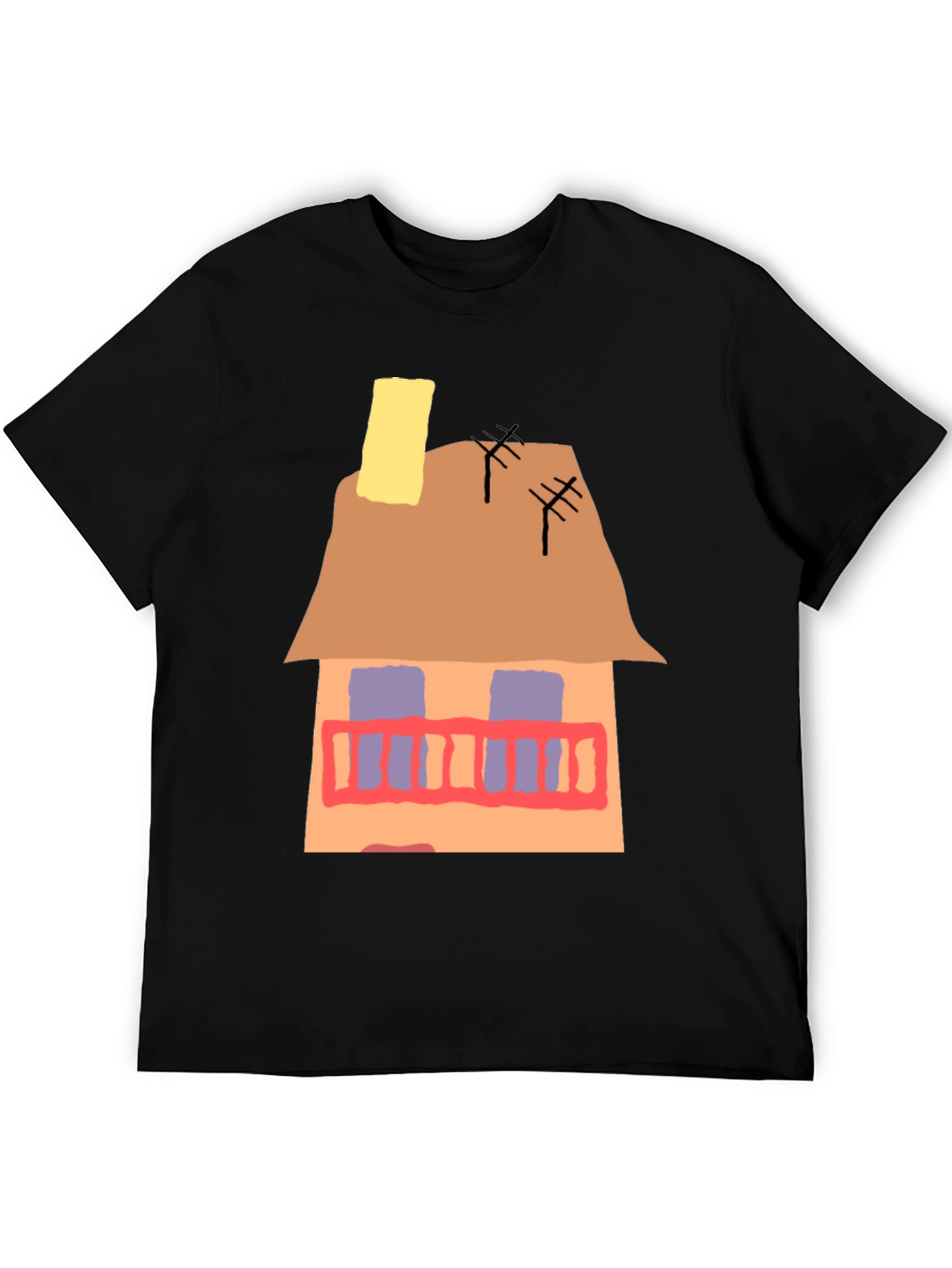 Black House Graphic T-Shirt - Unique Design view 5