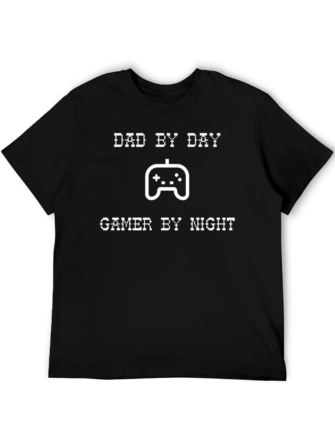 Black Dad by Day Gamer by Night T-Shirt view 5
