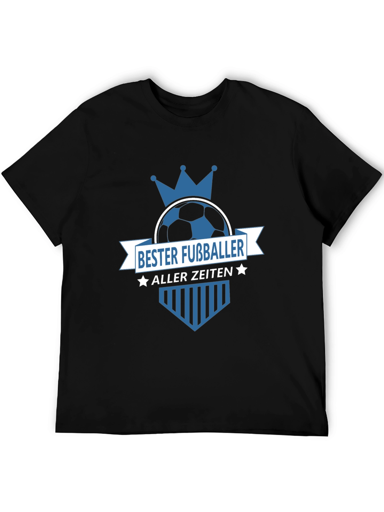 Black Bester Fussballer T-Shirt - Black view 5