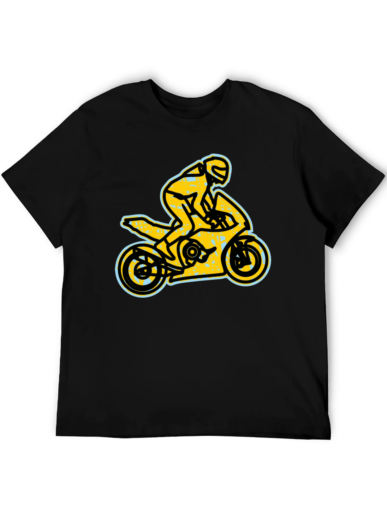Black Motorcycle T-Shirt - Ride in Style! view 5