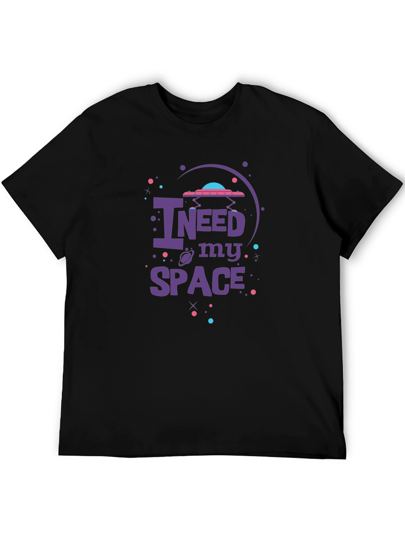 Black I Need My Space Graphic Tee view 5