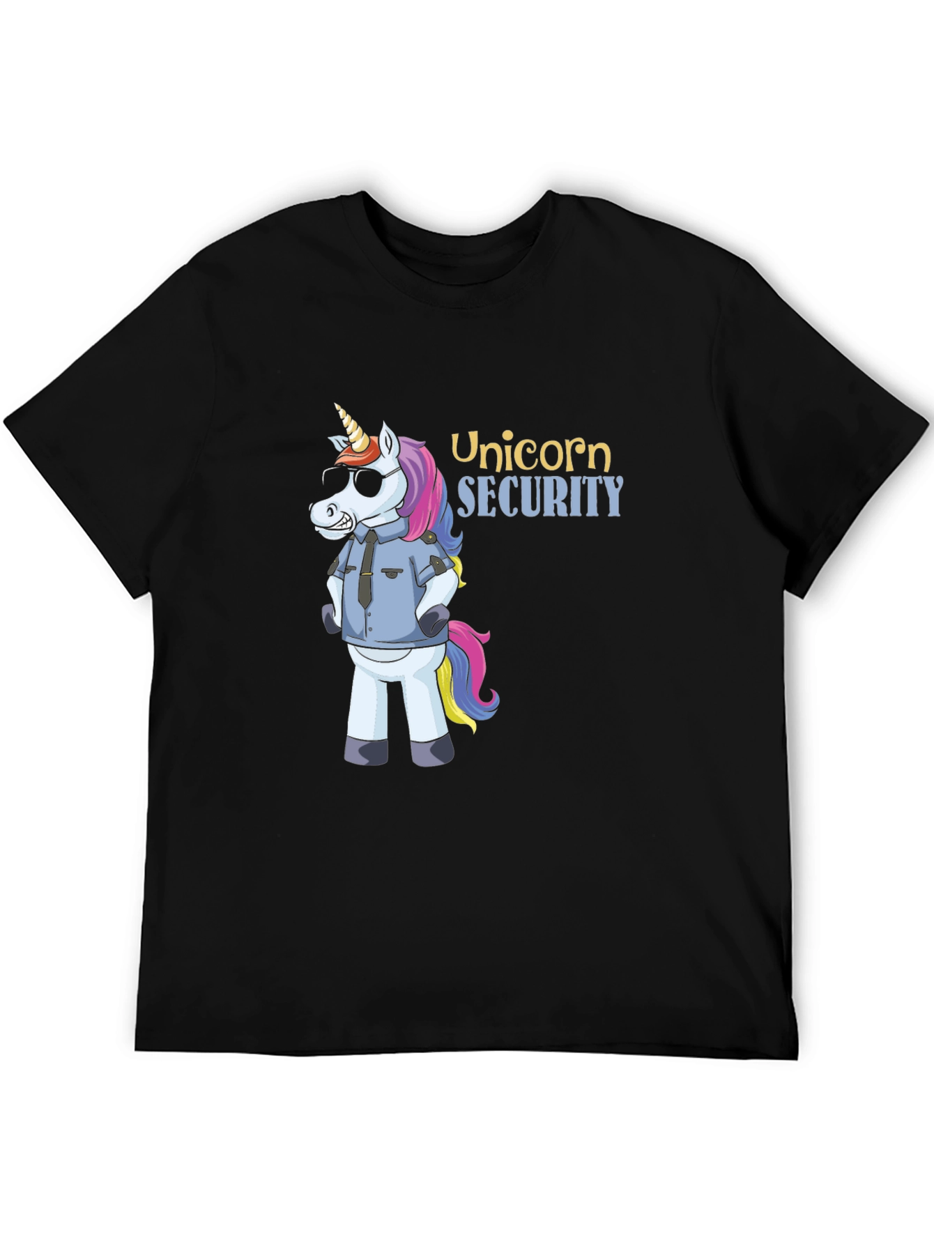 Black Unicorn Security T-Shirt view 5