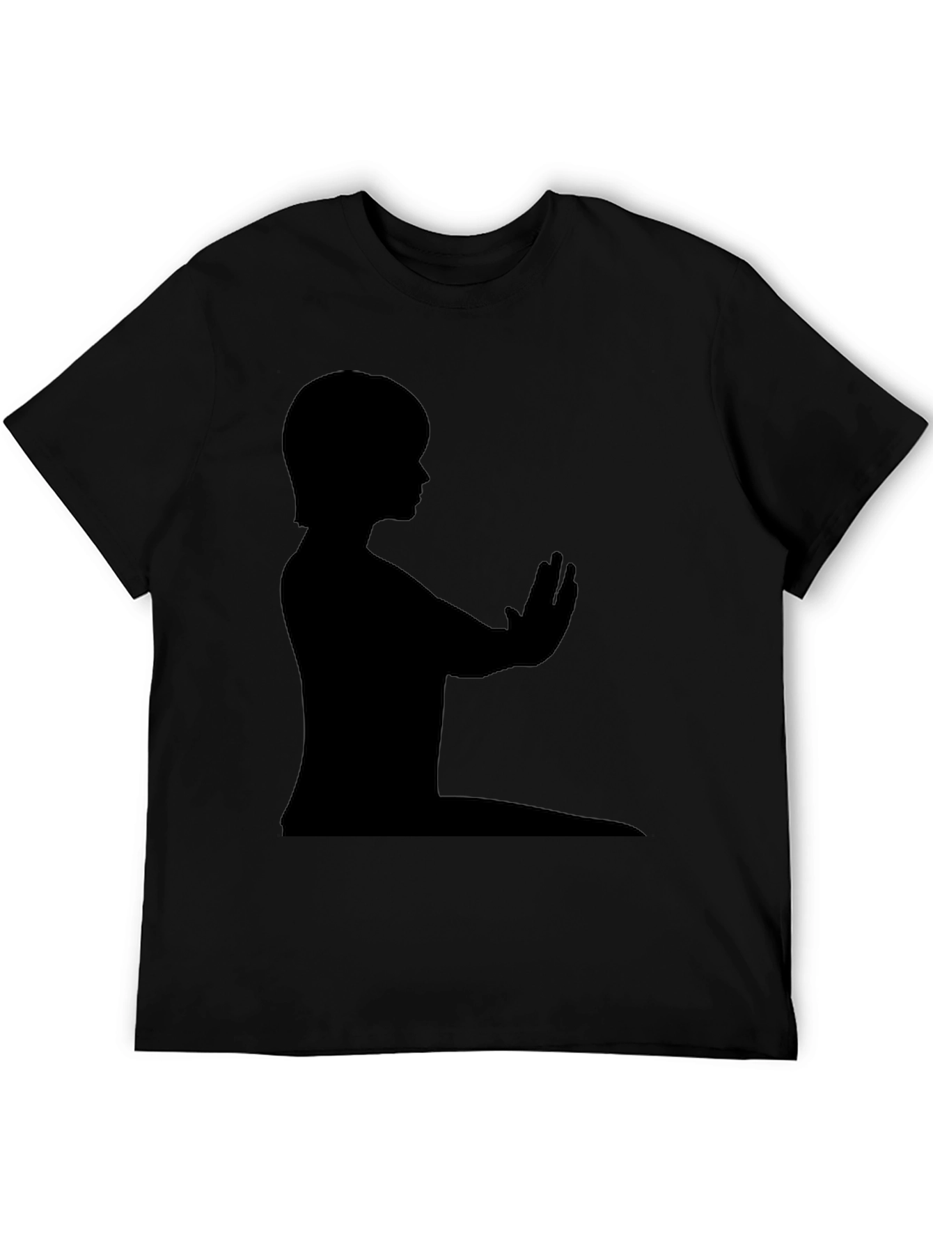 Black Silhouette Graphic Tee - Black view 5