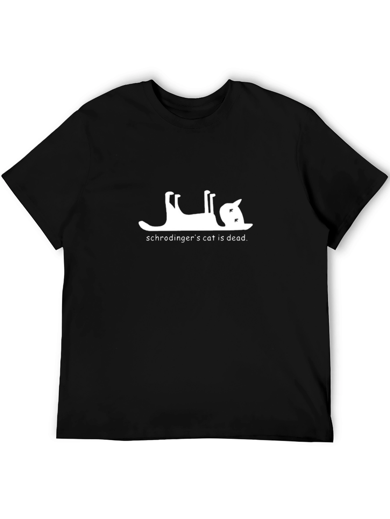 Black Schrödinger's Cat is Dead T-Shirt view 5