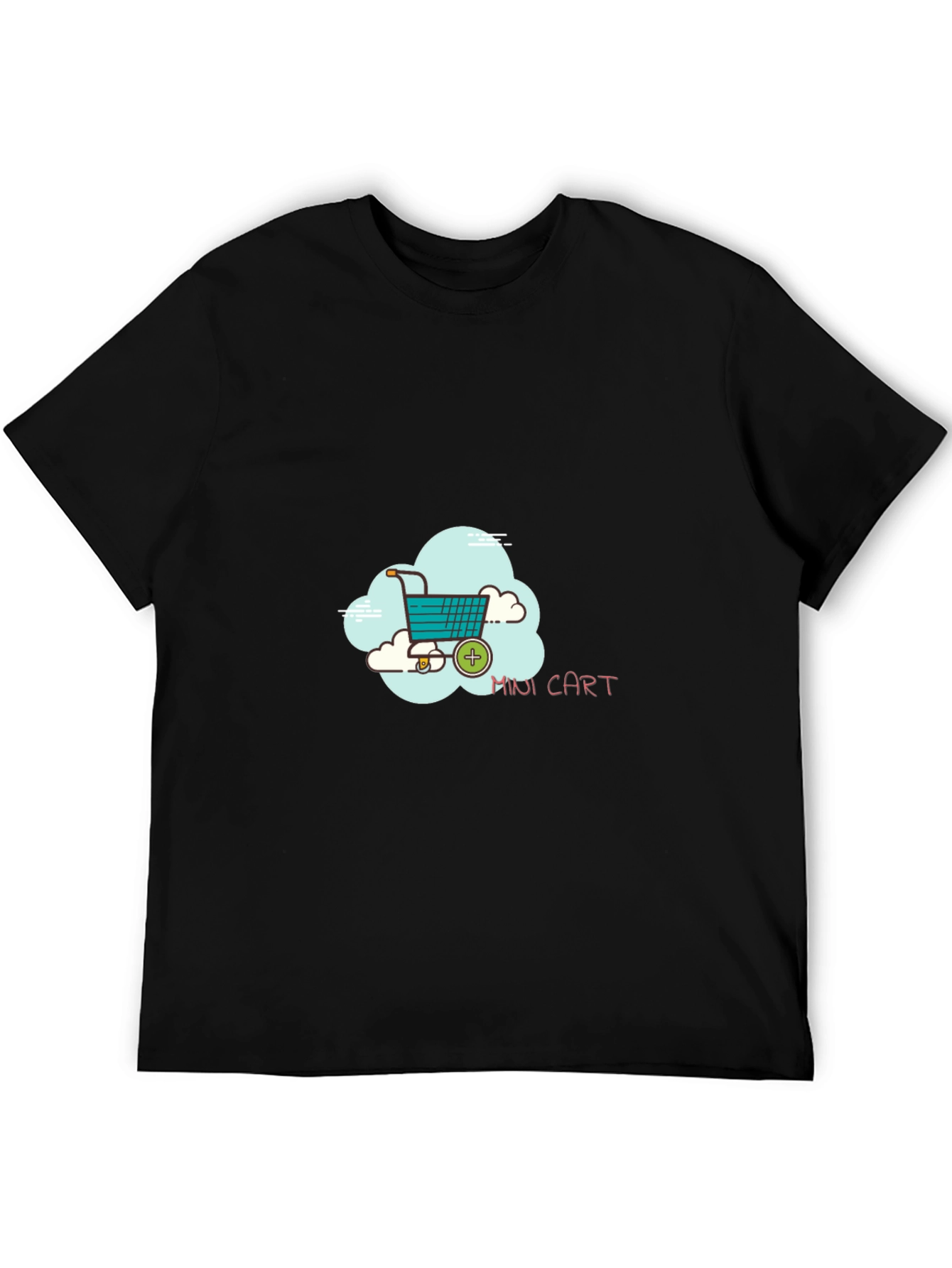 Mini Cart Graphic Black T-Shirt - 5