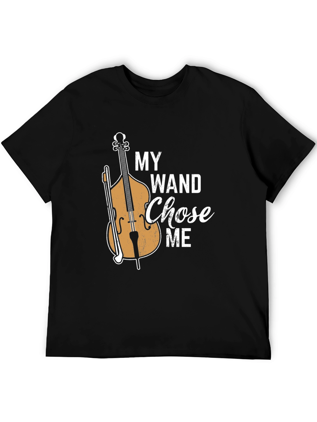 Black My Wand Chose Me Bass Player T-Shirt view 5