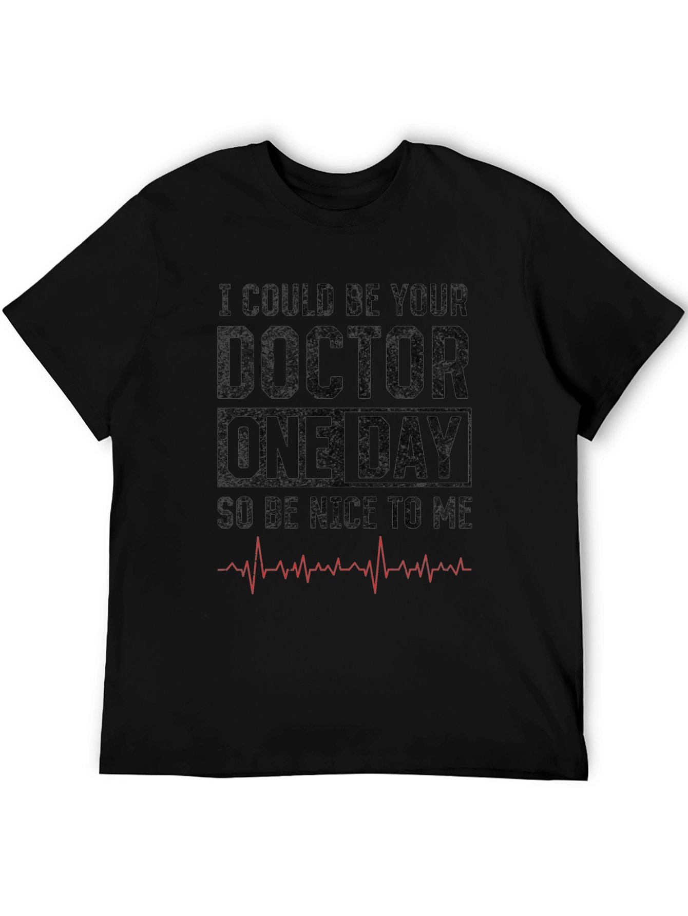 Black Future Doctor T-Shirt - Be Nice to Me view 5