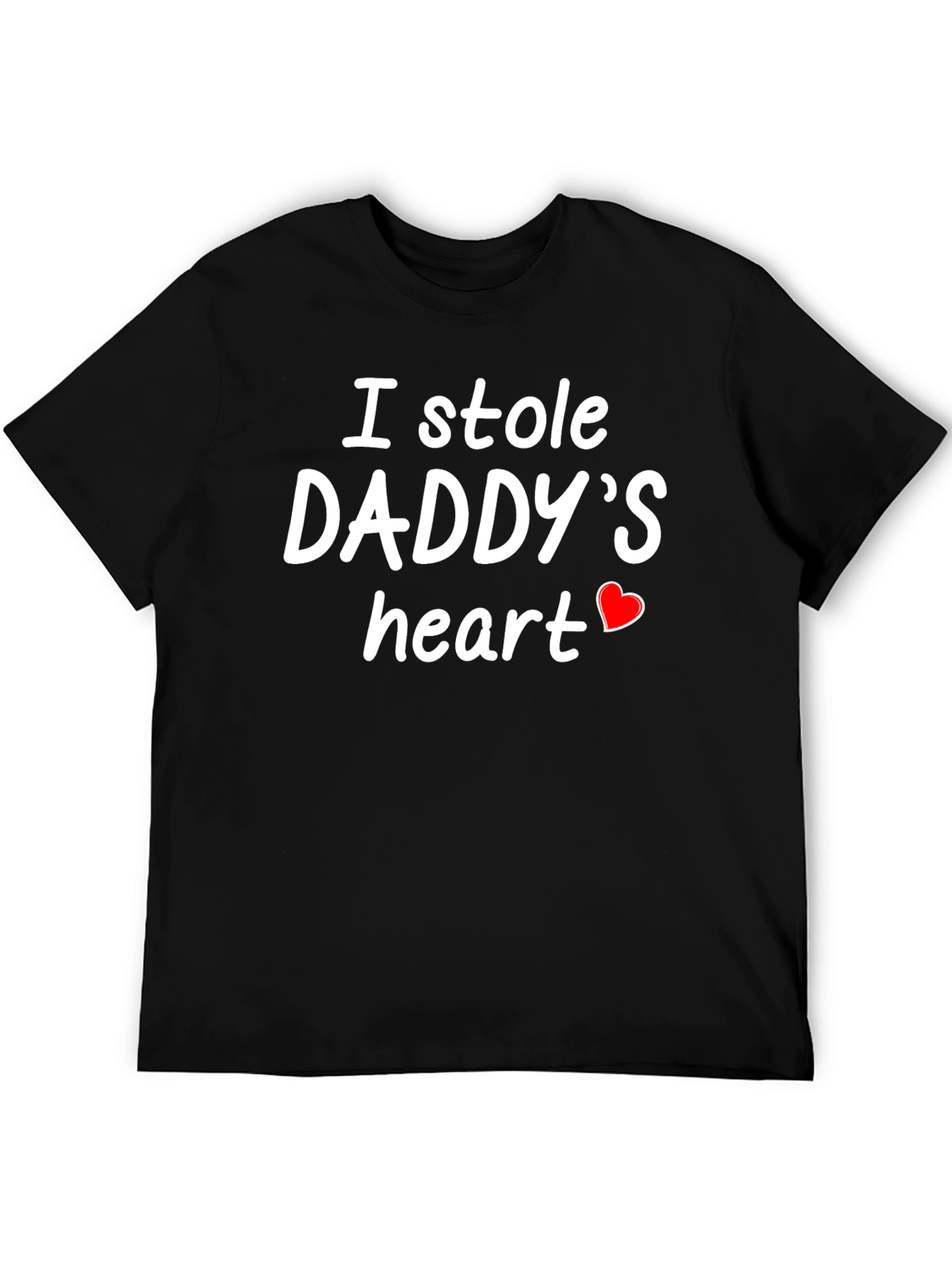 Black I Stole Daddy's Heart T-Shirt view 5