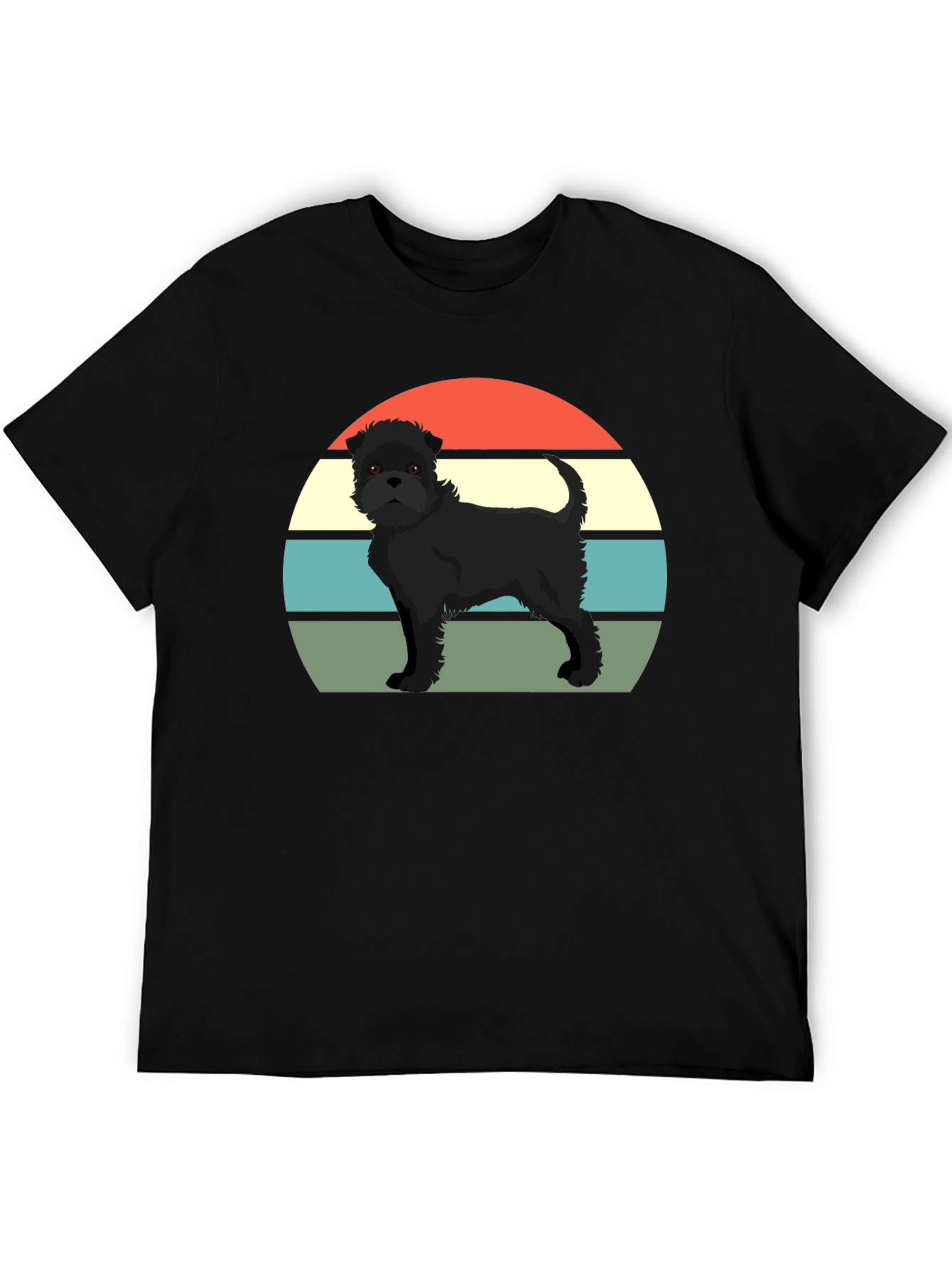 Black Retro Dog T-Shirt - Black view 5