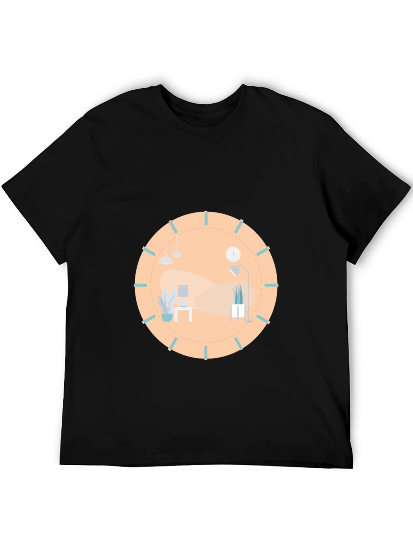 Black Modern Office T-Shirt - Unique Stylish Design view 5