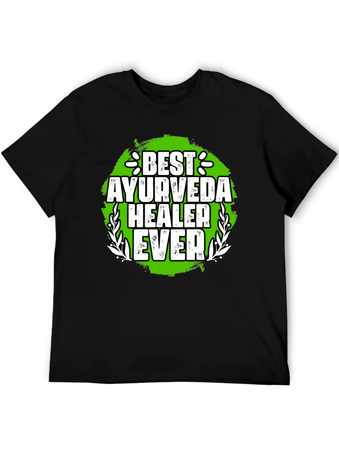Black Best Ayurveda Healer Ever T-Shirt view 5
