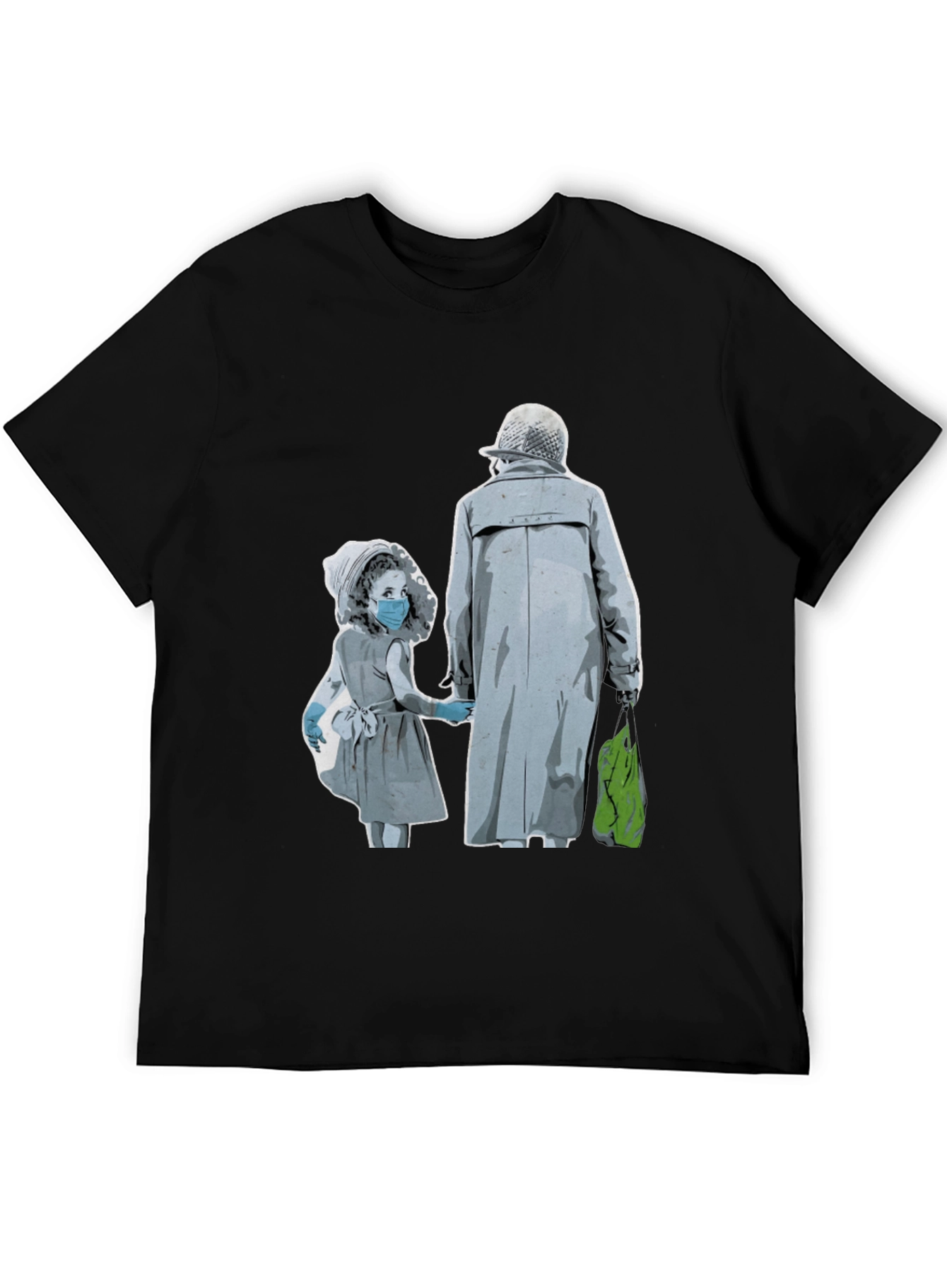 Black Artistic Graphic Tee - Masked Kids view 5