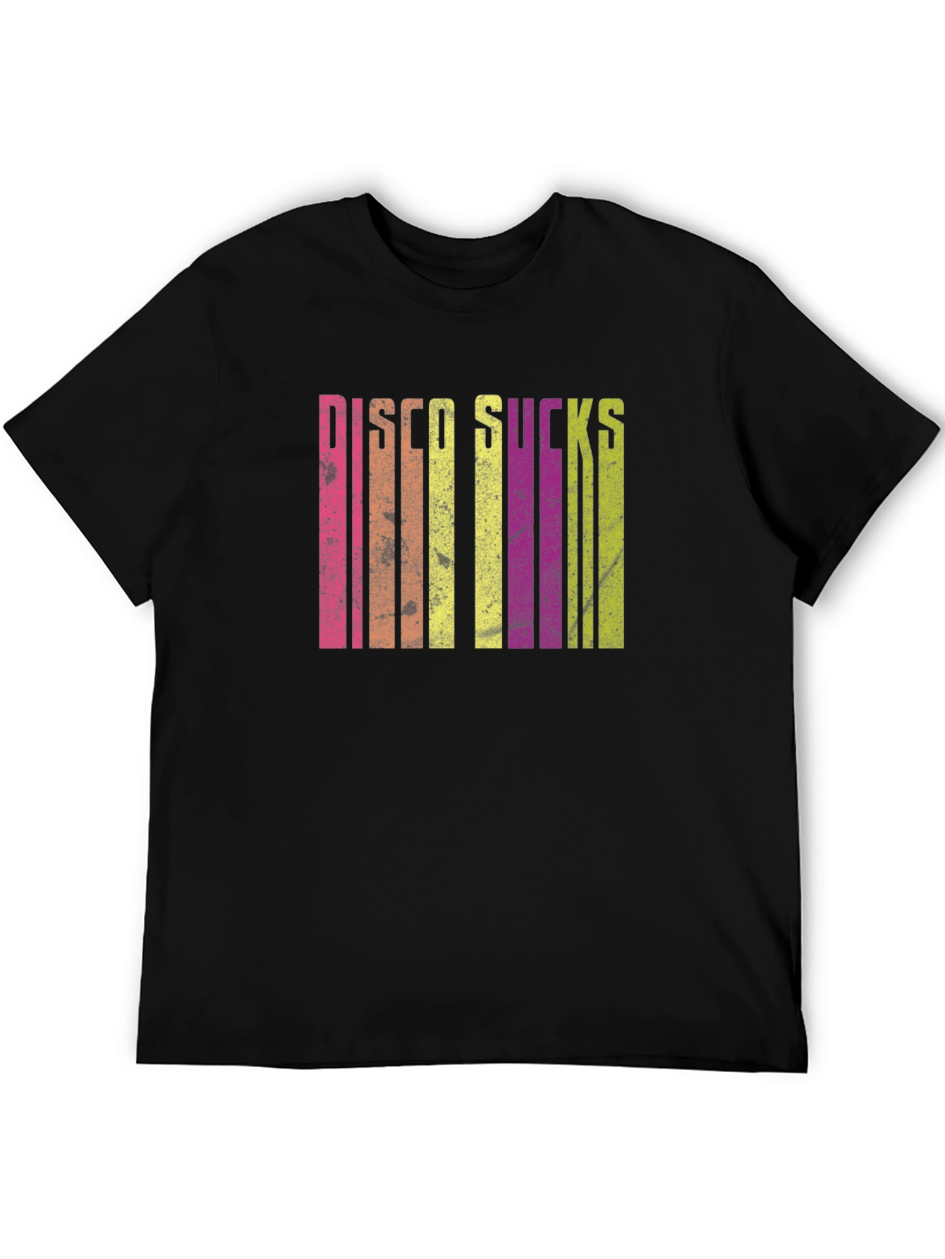 Black Disco Sucks Retro T-Shirt view 5