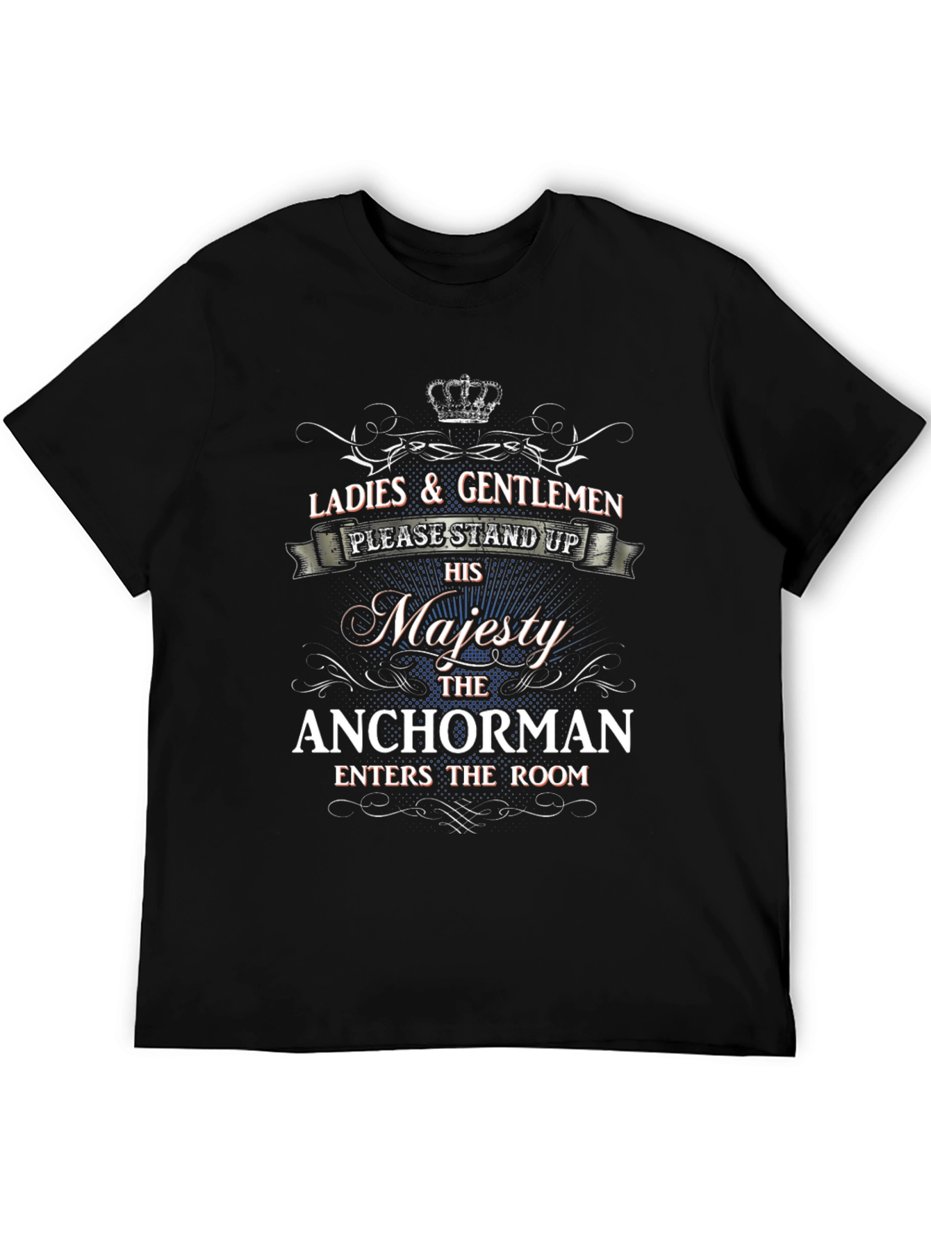 Black Majesty Anchorman Novelty Graphic T-Shirt view 5