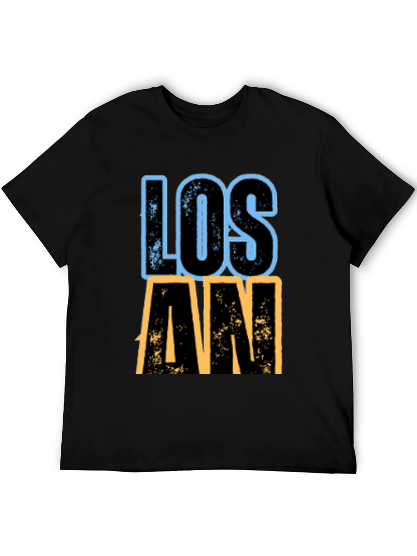 Black Los Angeles Graphic T-Shirt - Black view 5
