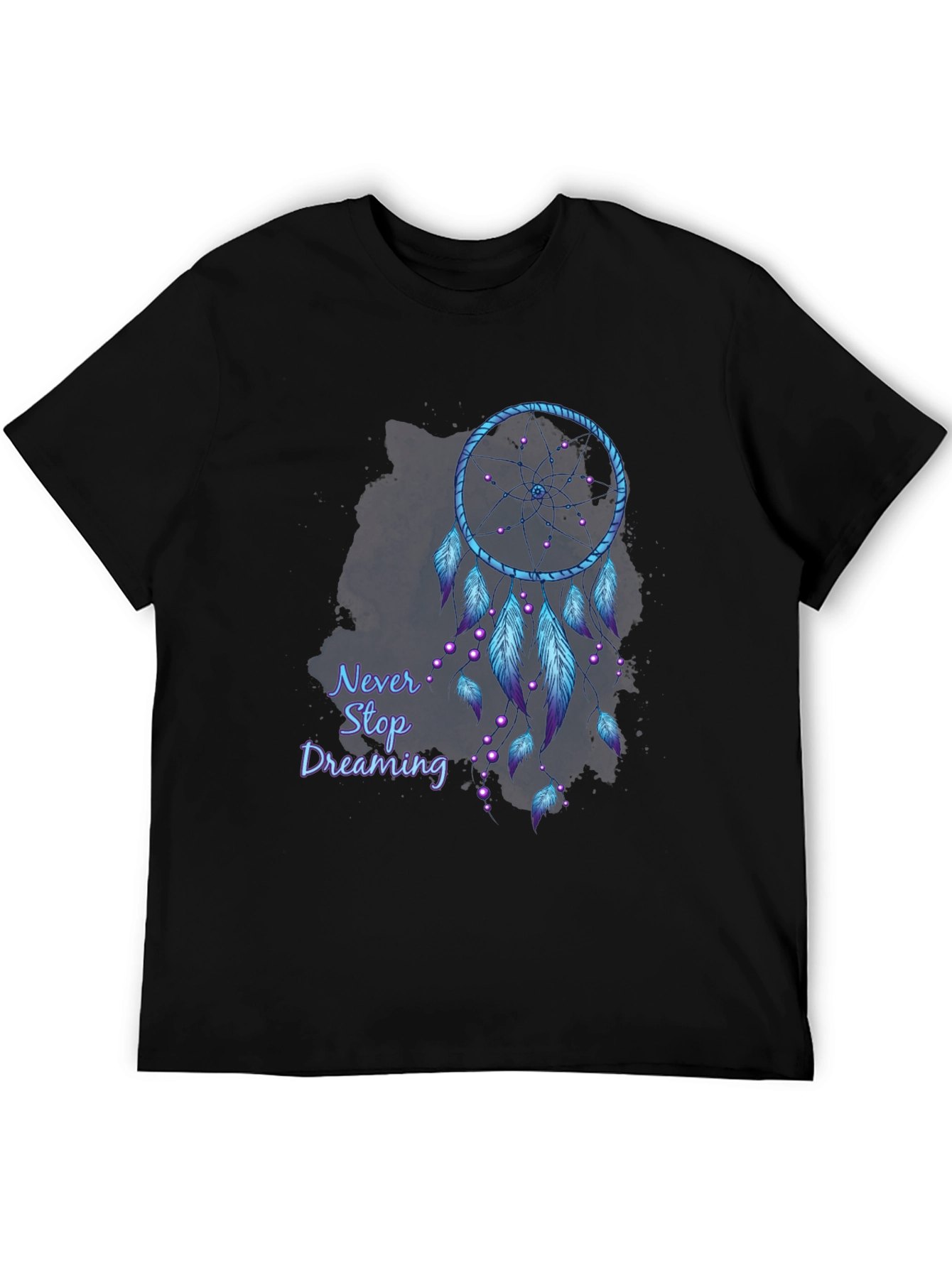 Black Dreamcatcher Graphic Tee - Never Stop Dreaming Shirt view 5