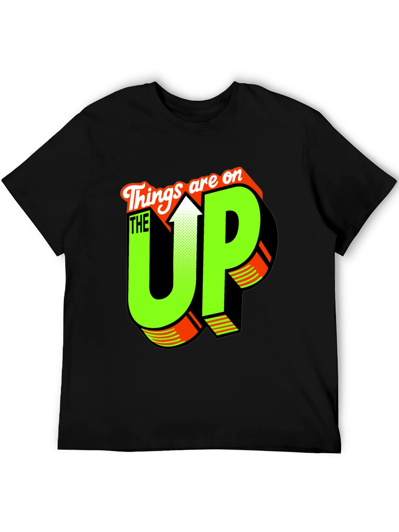 Black Things are on the UP Graphic T-Shirt view 5