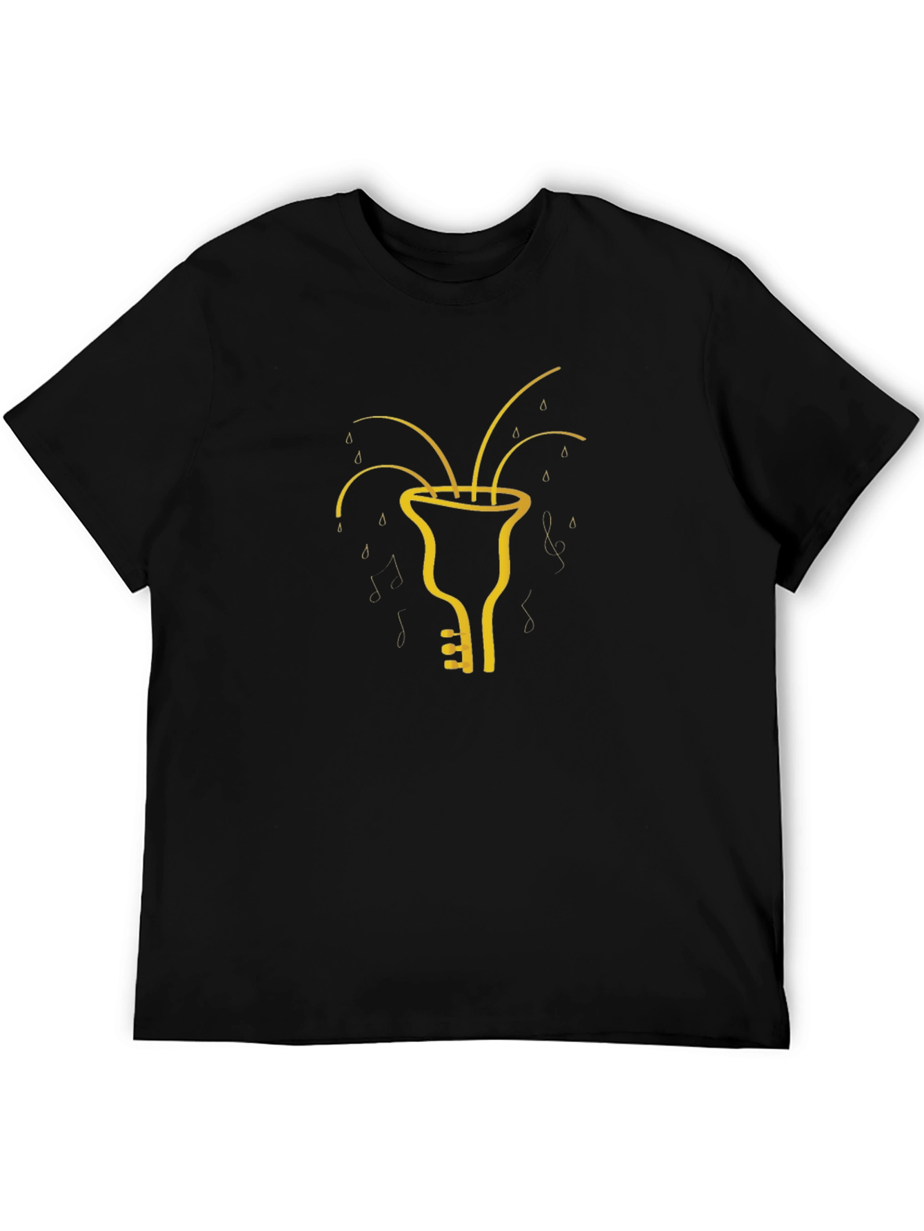 Black Musical Instrument T-Shirt - Unique Design view 5