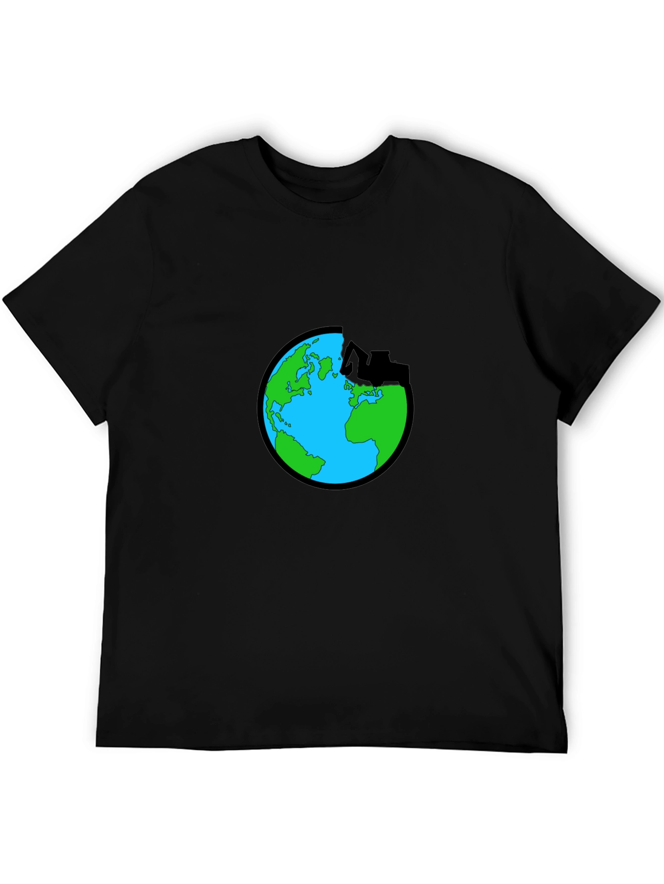 Black Earth Graphic Tee - Save the Planet T-Shirt view 5