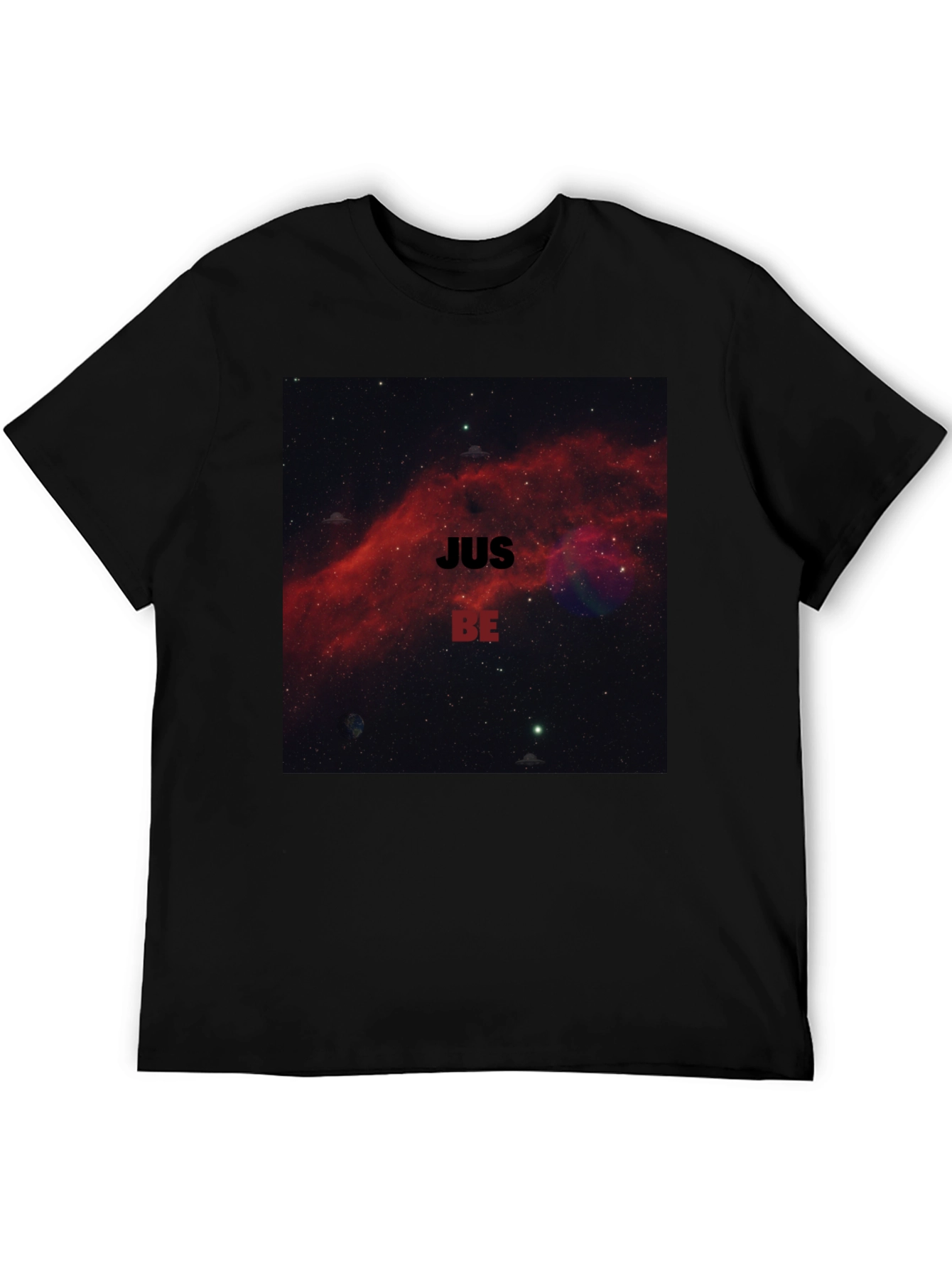 Black Just Be Nebula T-Shirt - Relaxed Fit view 5