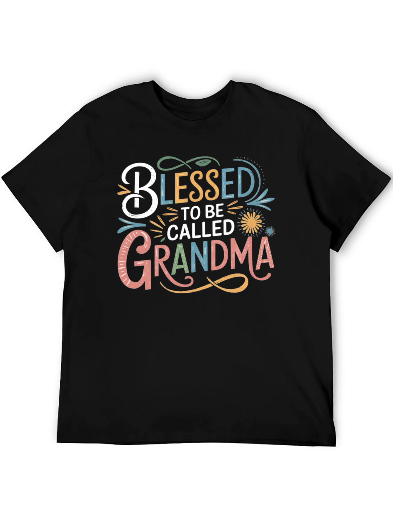 Black Blessed To Be Called Grandma T-Shirt view 5