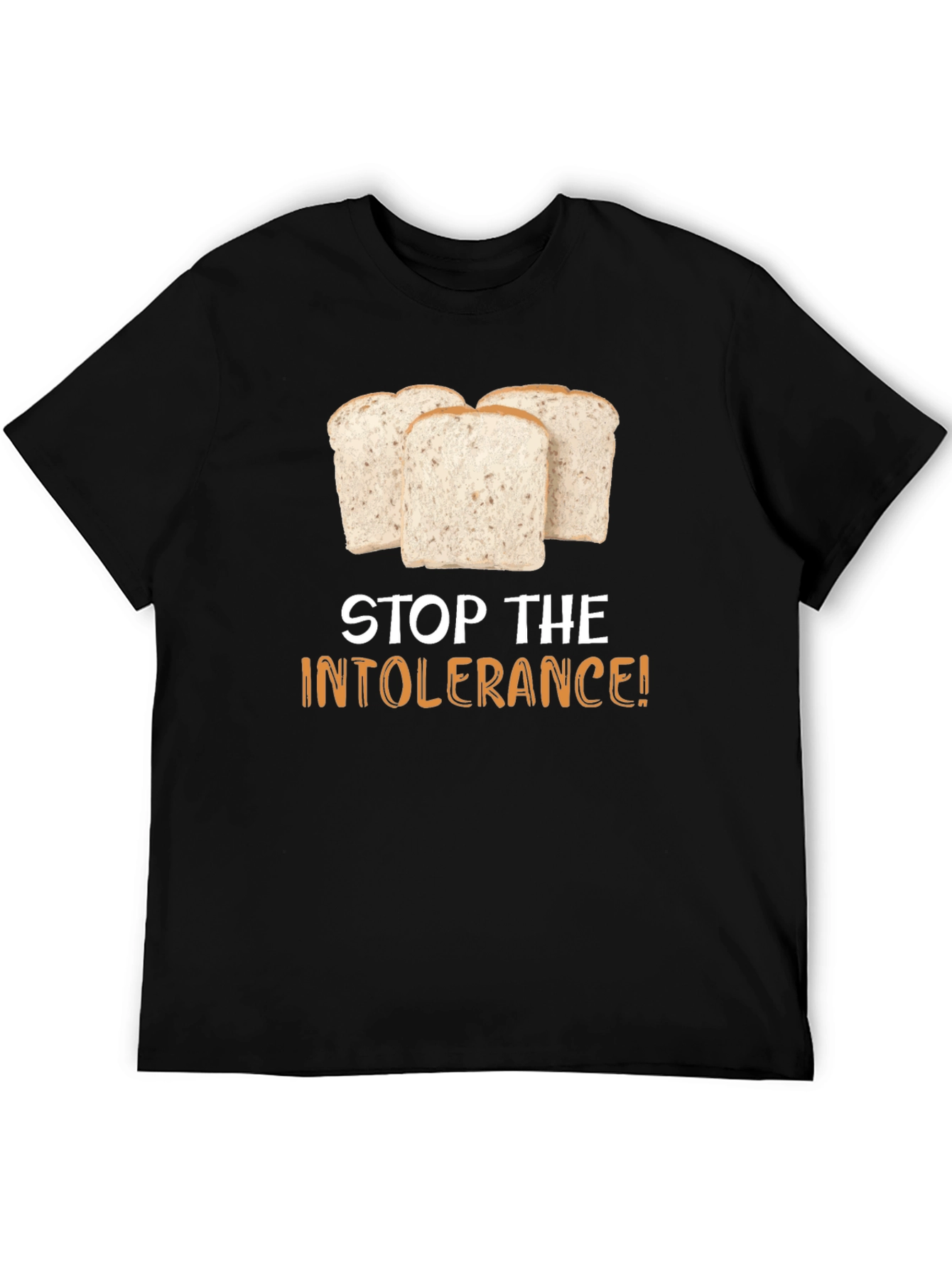Stop the Intolerance T-Shirt - Gluten Humor Tee - 5